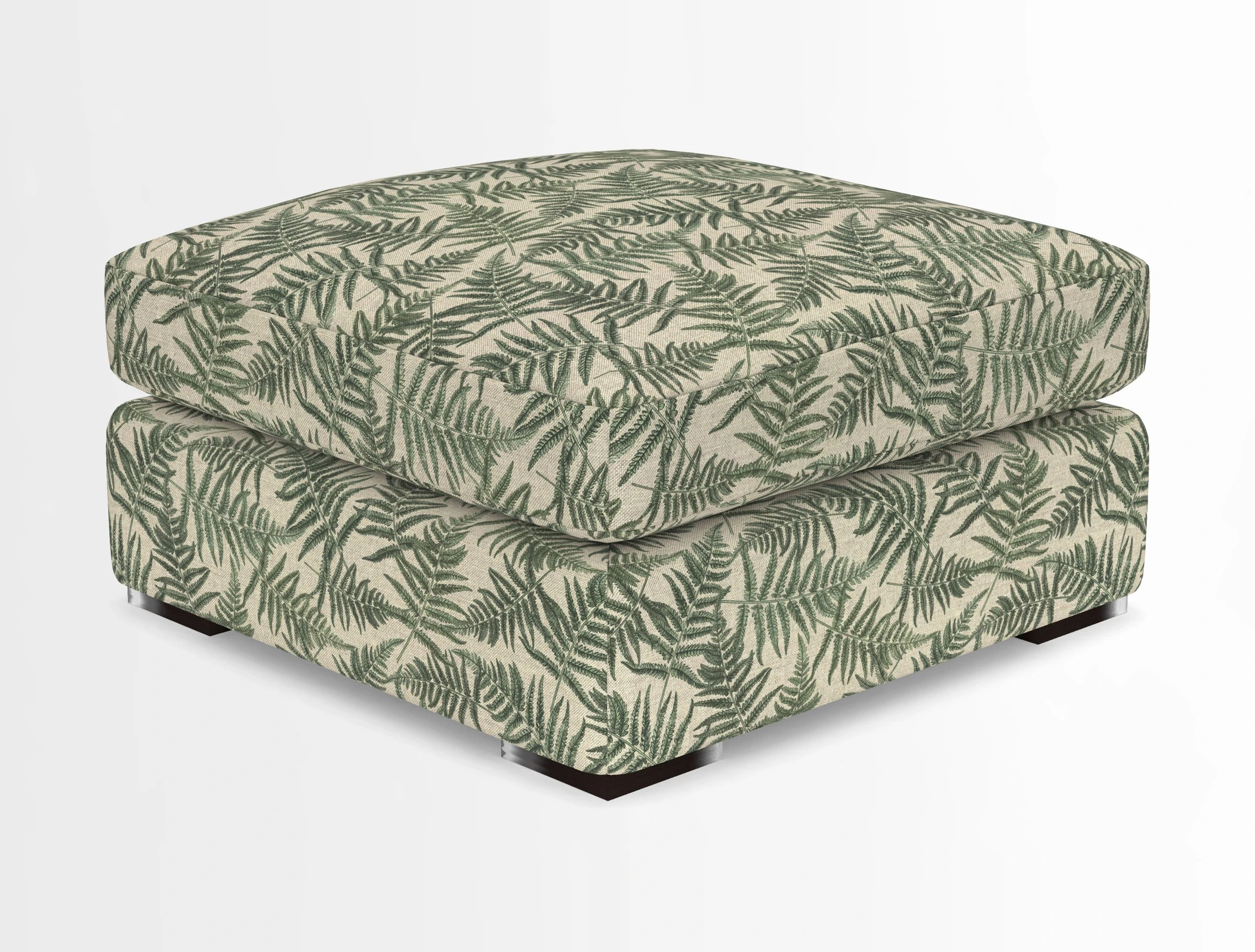 Stockbridge Combi Footstool in Two Tone Plain Biscuit