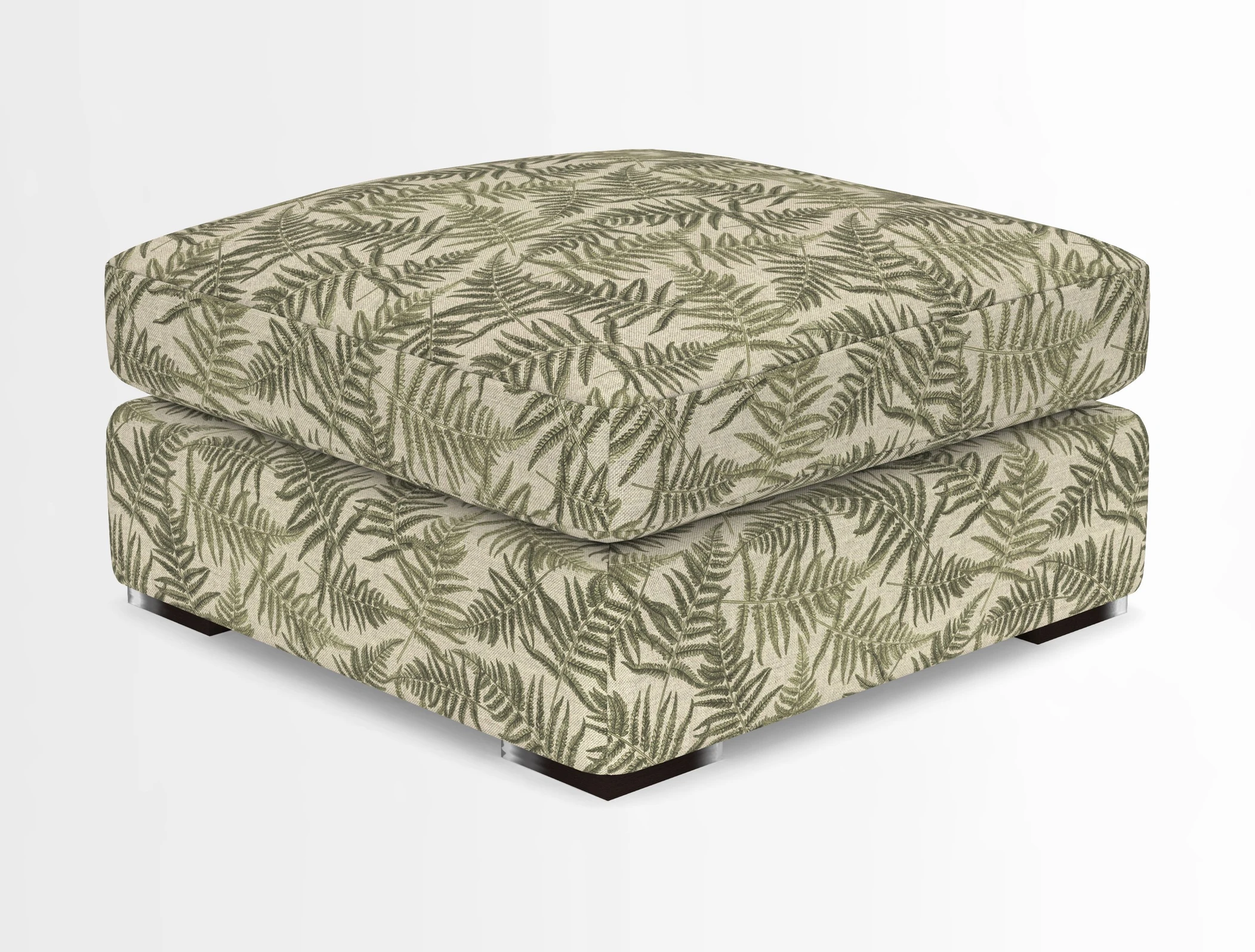 Stockbridge Combi Footstool in Two Tone Plain Biscuit