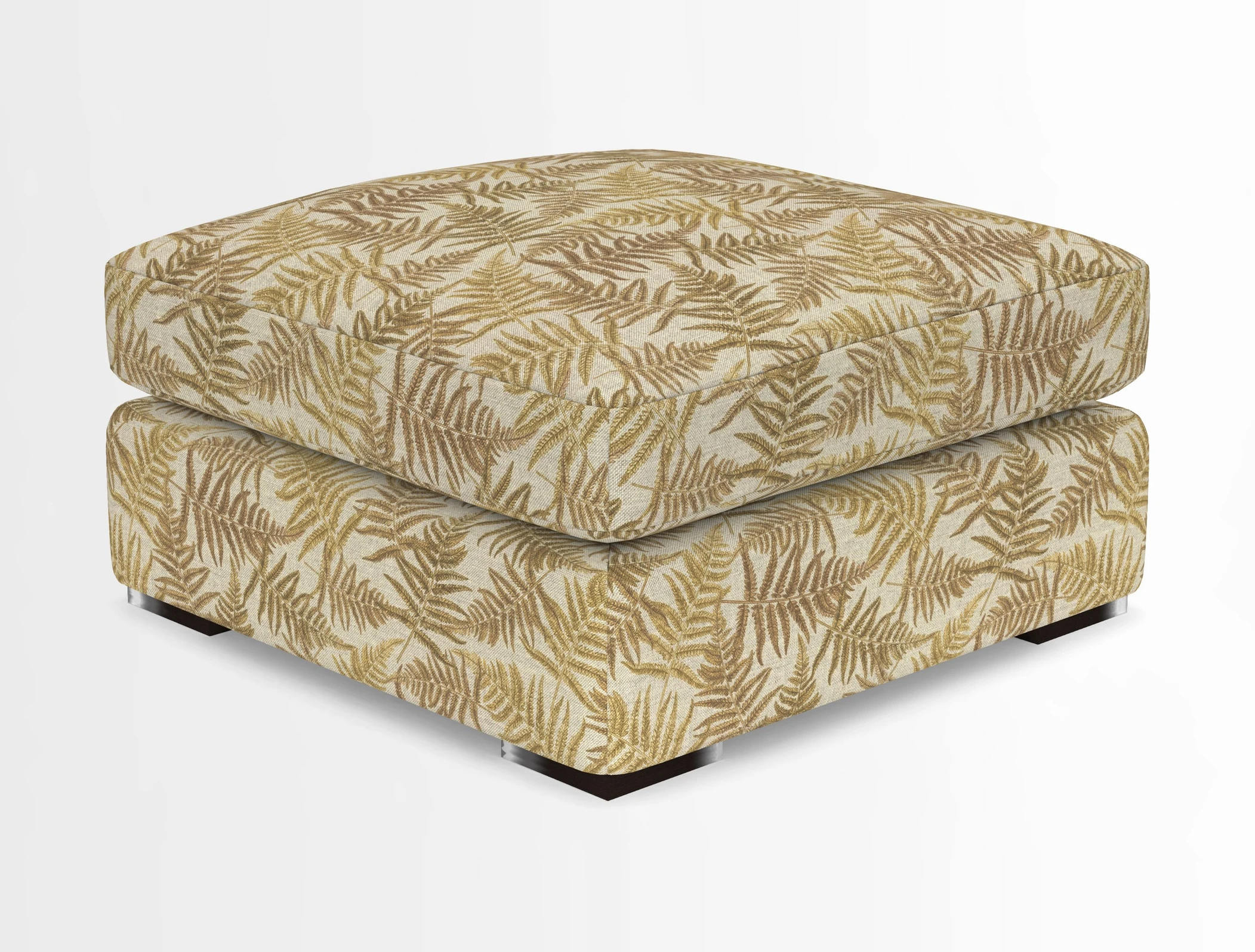 Stockbridge Combi Footstool in Two Tone Plain Biscuit