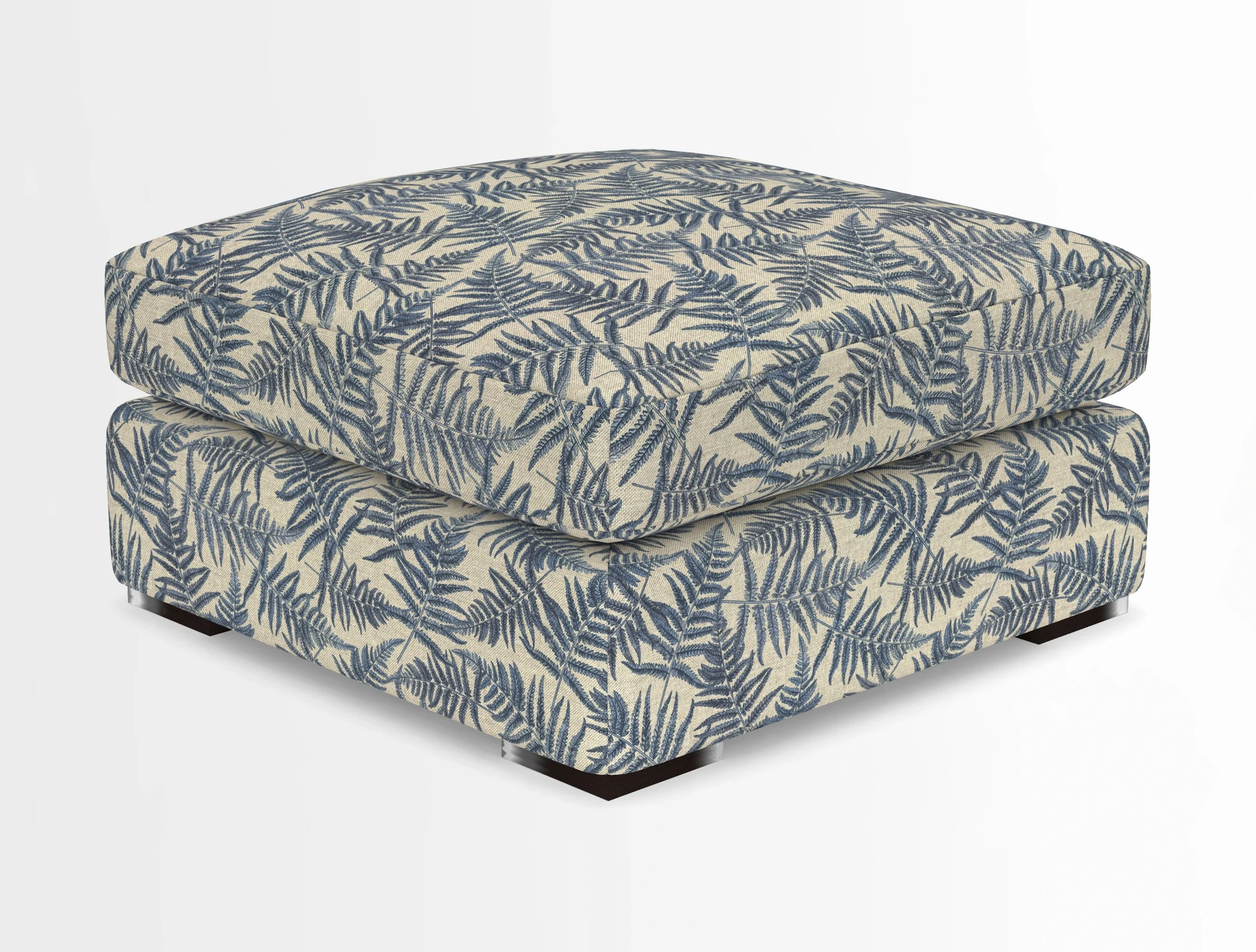 Stockbridge Combi Footstool in Two Tone Plain Biscuit