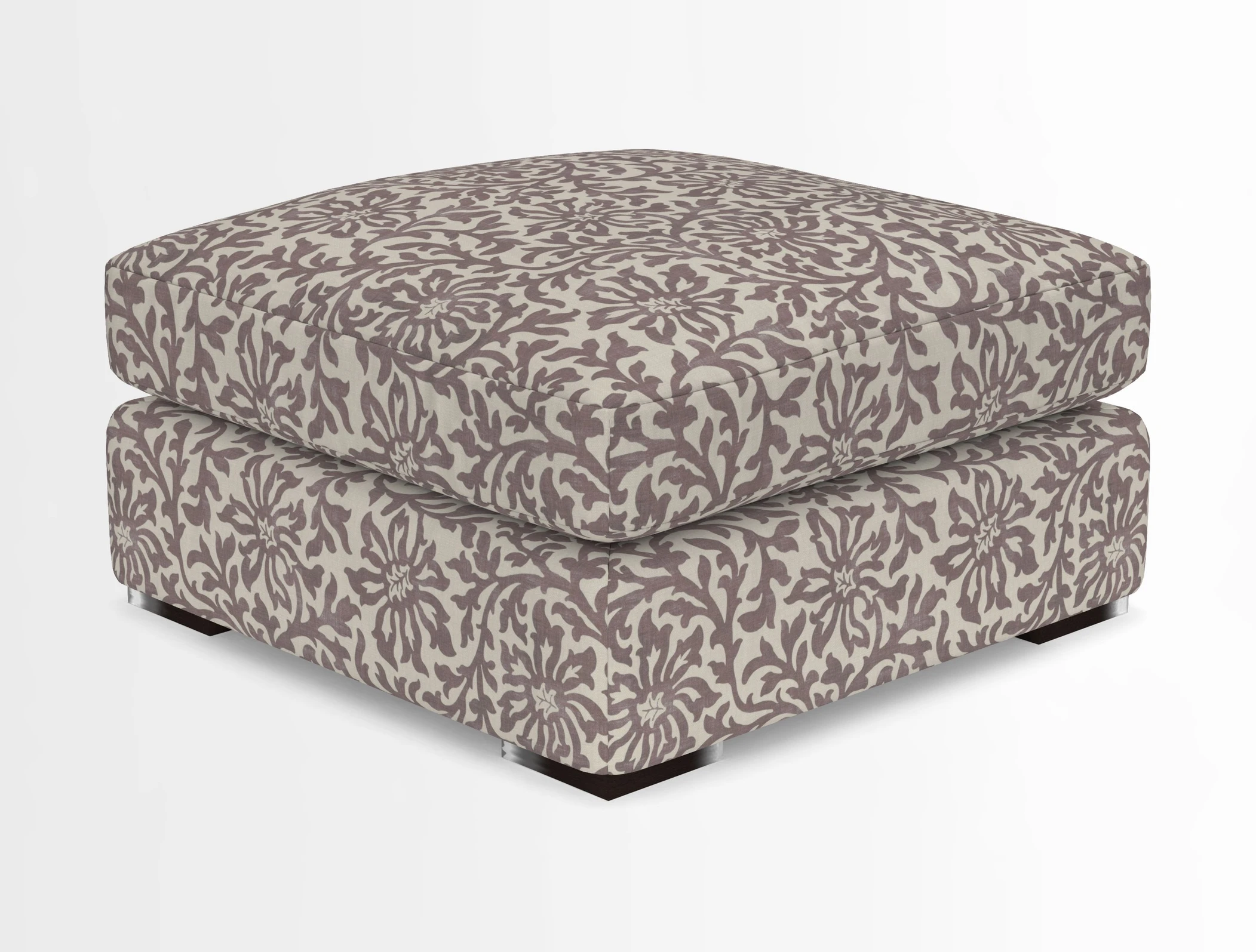 Stockbridge Combi Footstool in Two Tone Plain Biscuit