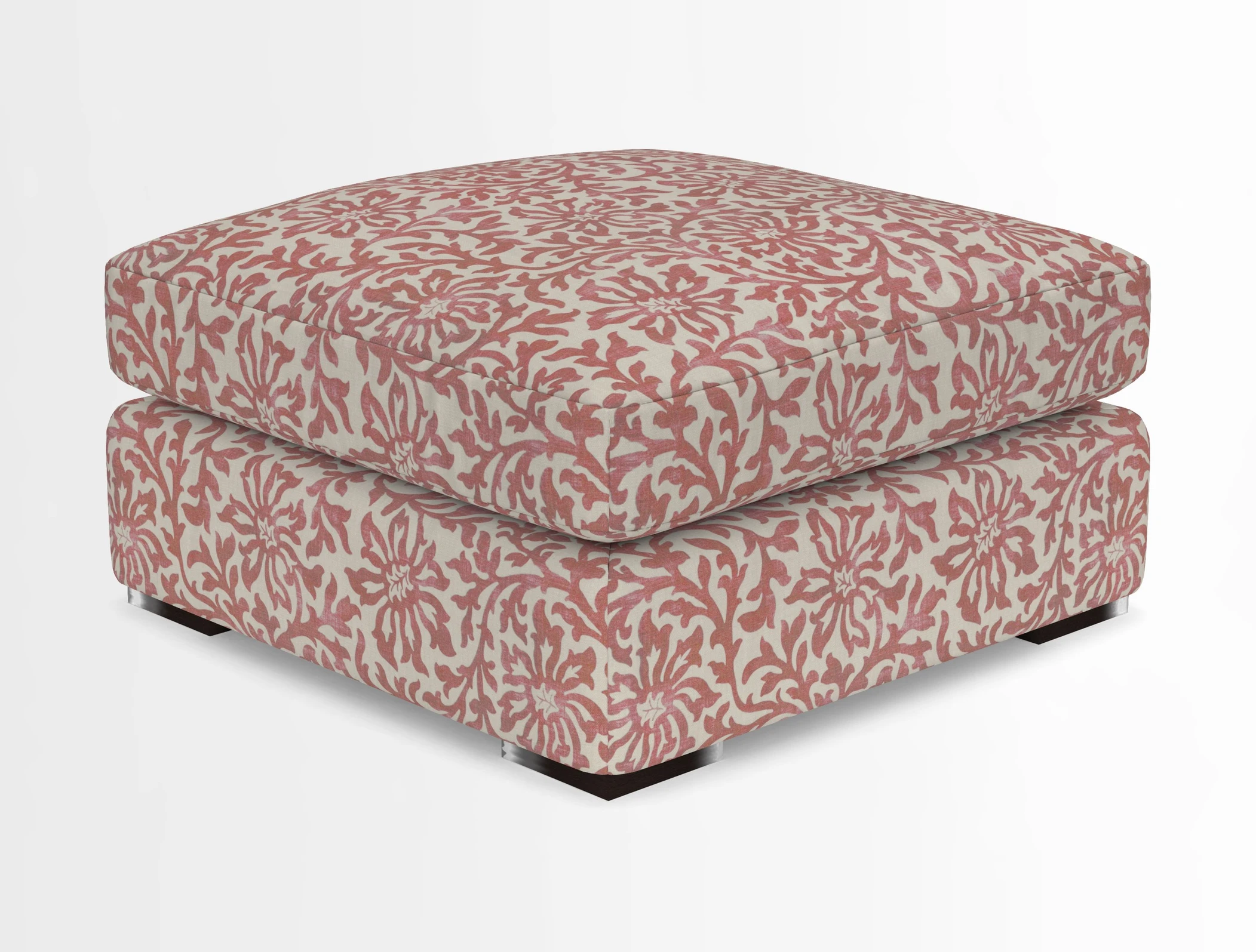 Stockbridge Combi Footstool in Two Tone Plain Biscuit