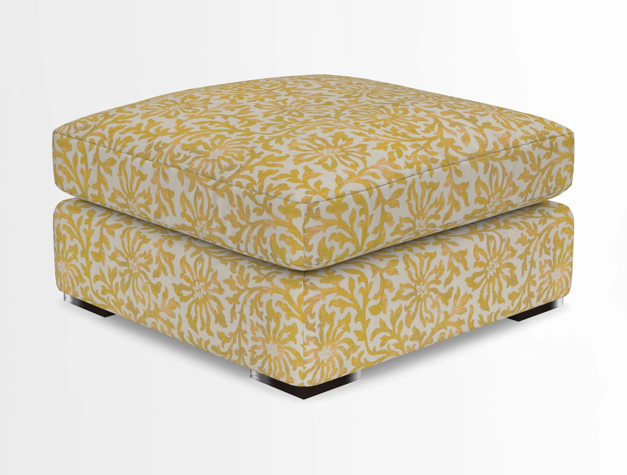 Stockbridge Combi Footstool in Two Tone Plain Biscuit