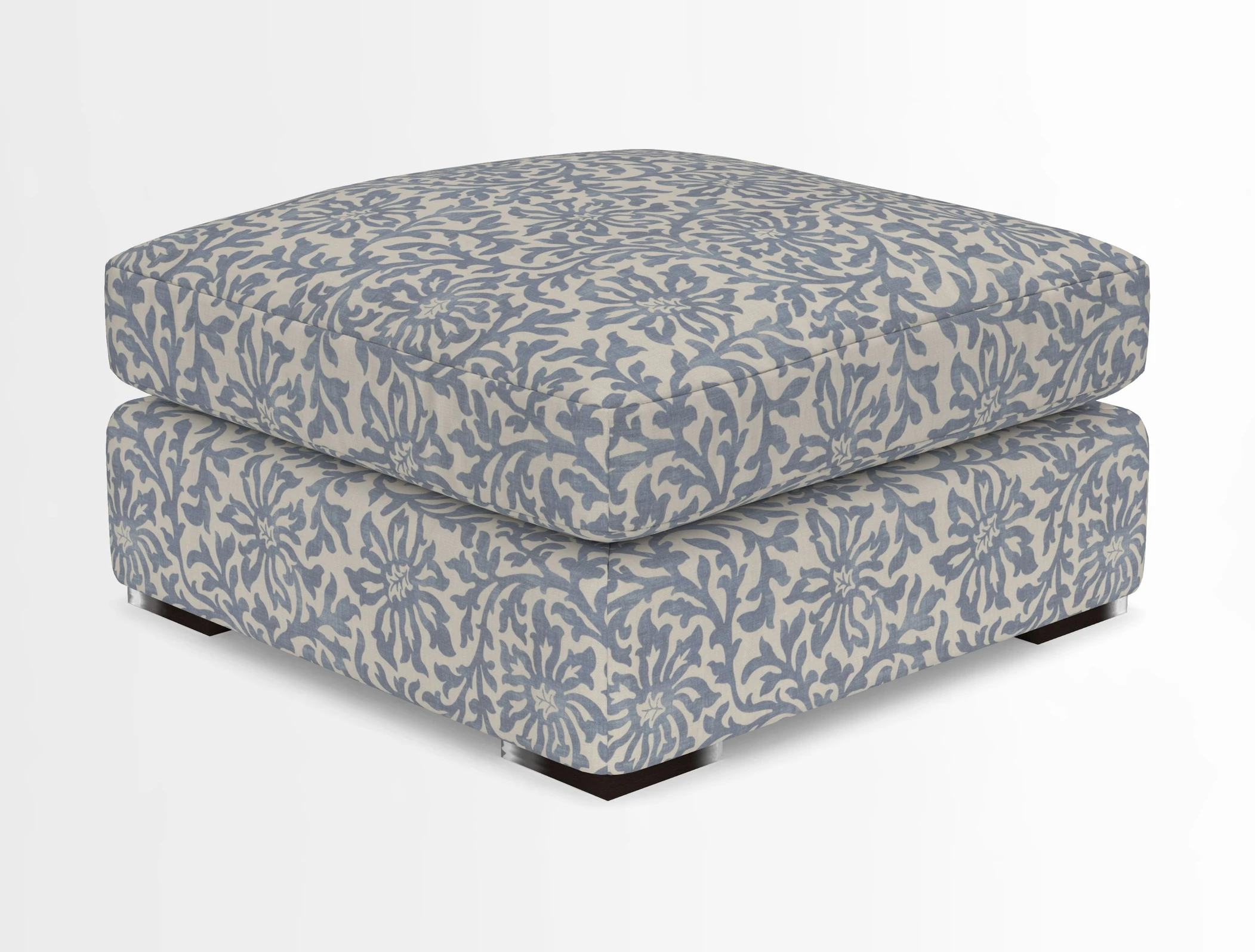 Stockbridge Combi Footstool in Two Tone Plain Biscuit