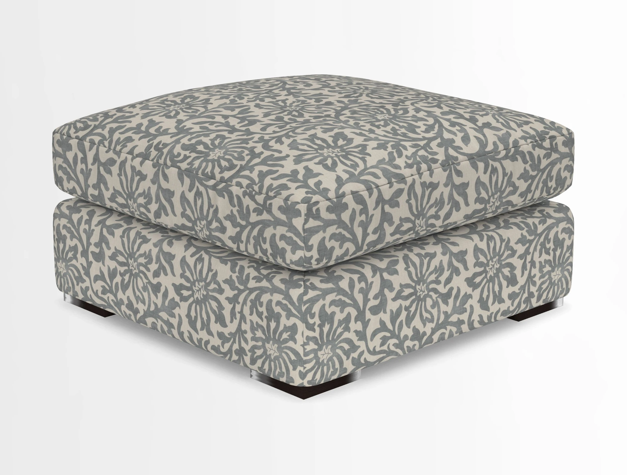 Stockbridge Combi Footstool in Two Tone Plain Biscuit