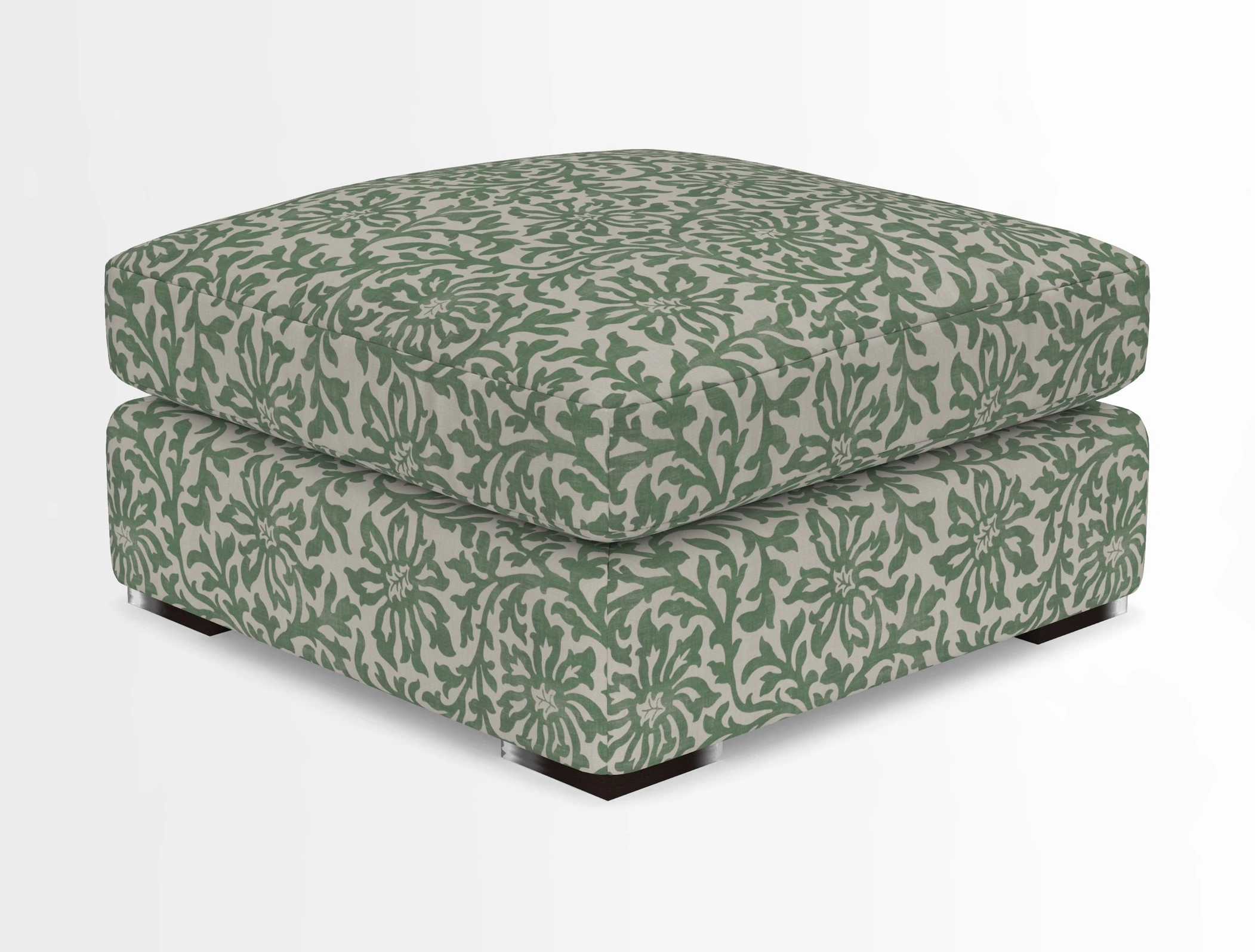 Stockbridge Combi Footstool in Two Tone Plain Biscuit