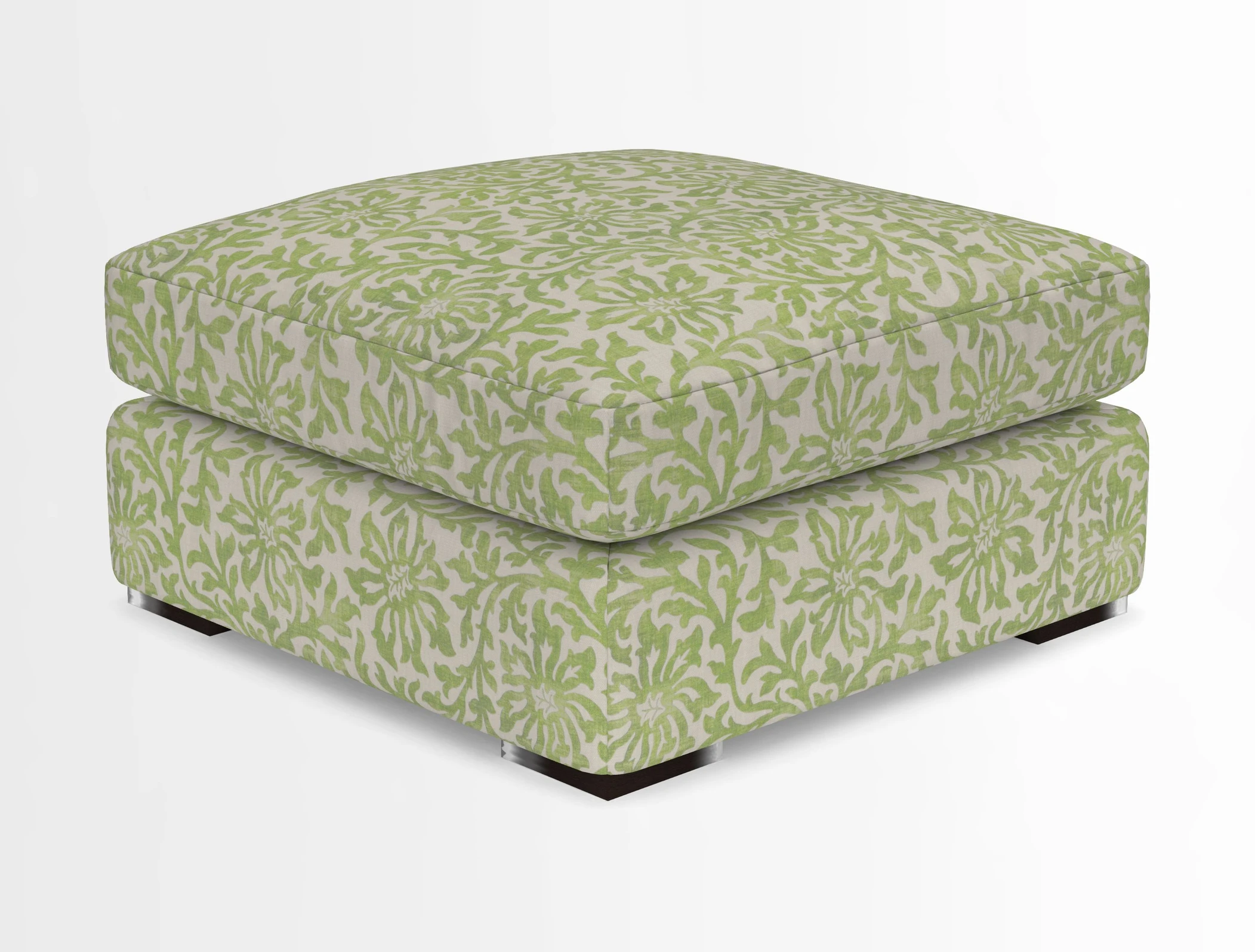 Stockbridge Combi Footstool in Two Tone Plain Biscuit