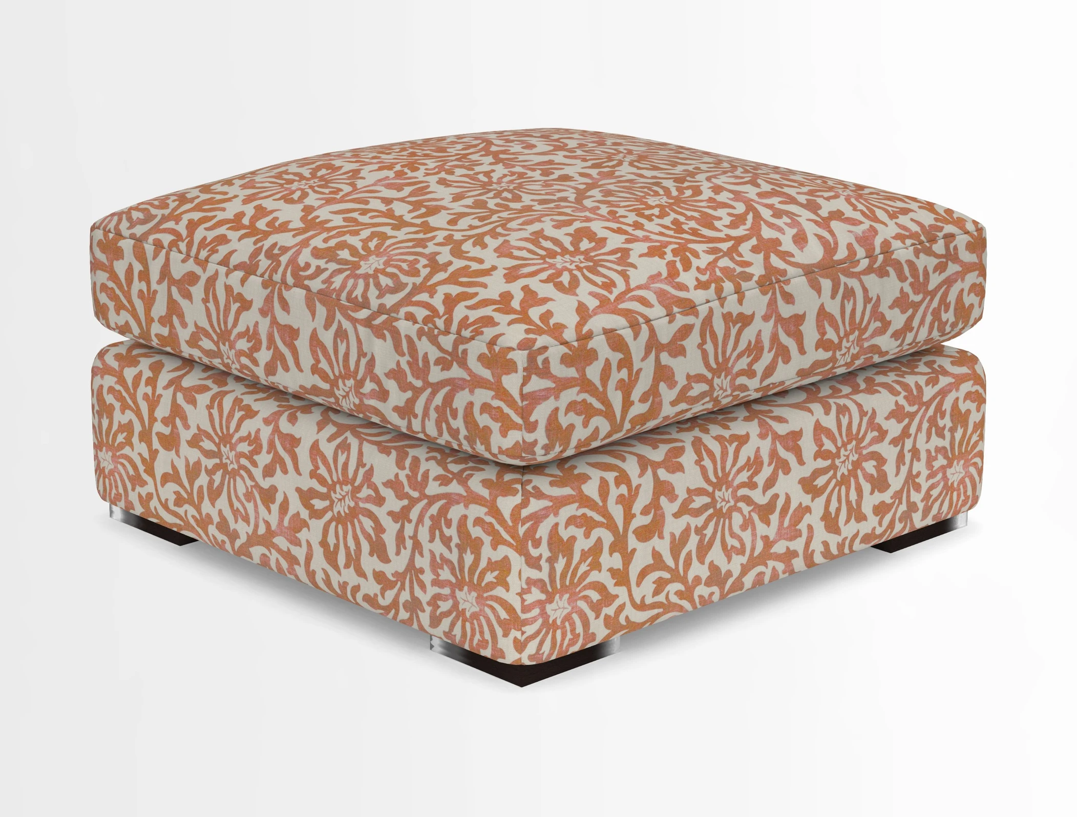 Stockbridge Combi Footstool in Two Tone Plain Biscuit