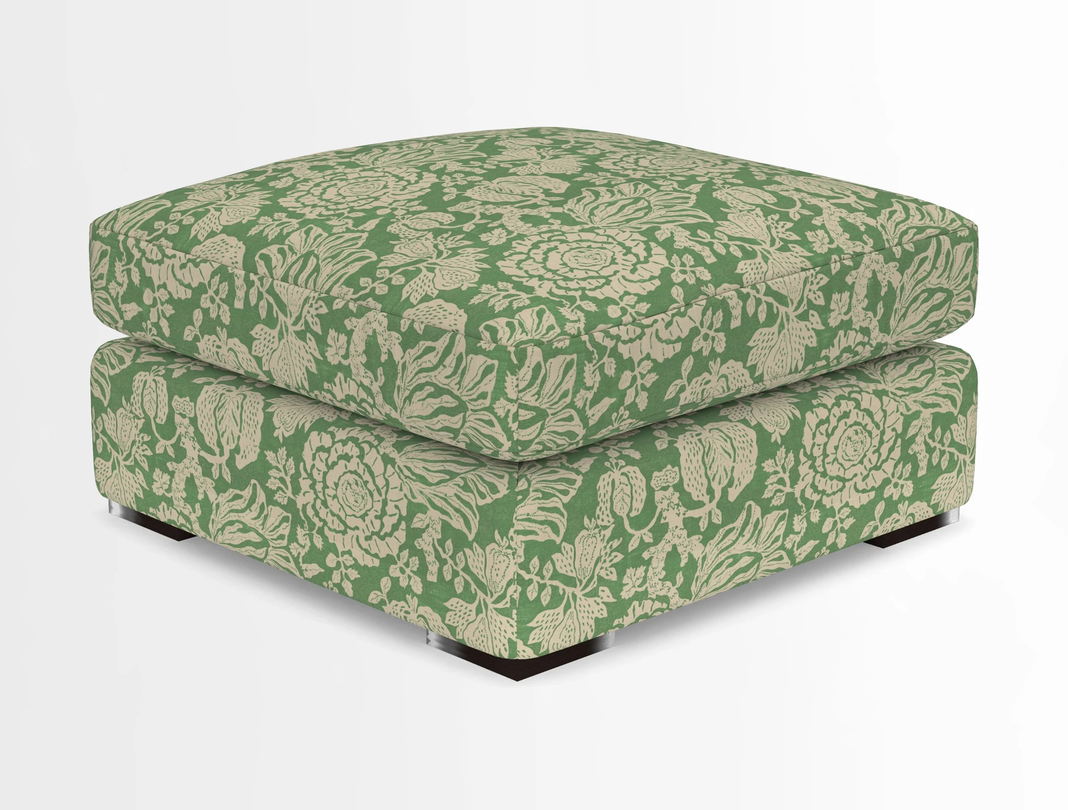 Stockbridge Combi Footstool in Two Tone Plain Biscuit