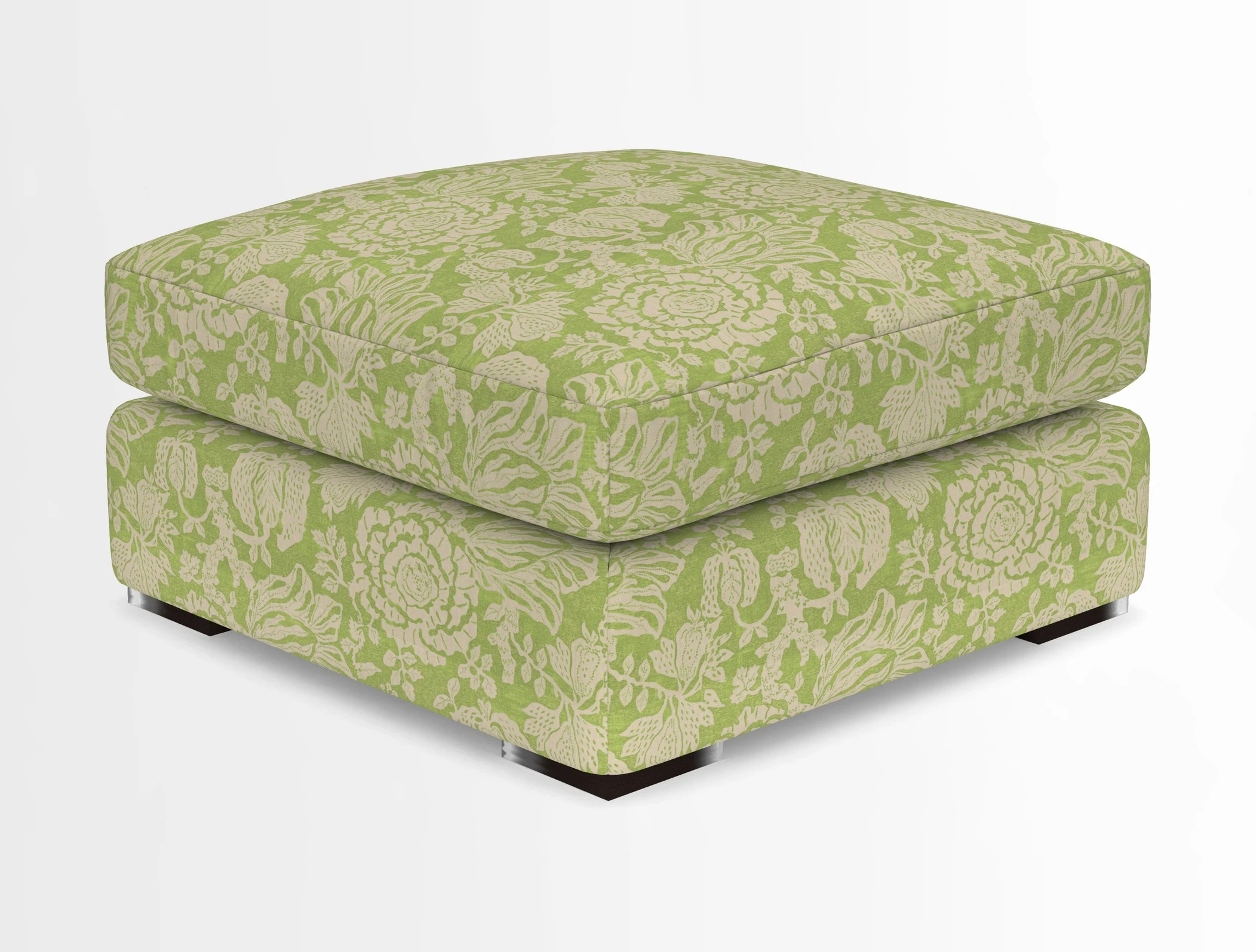 Stockbridge Combi Footstool in Two Tone Plain Biscuit