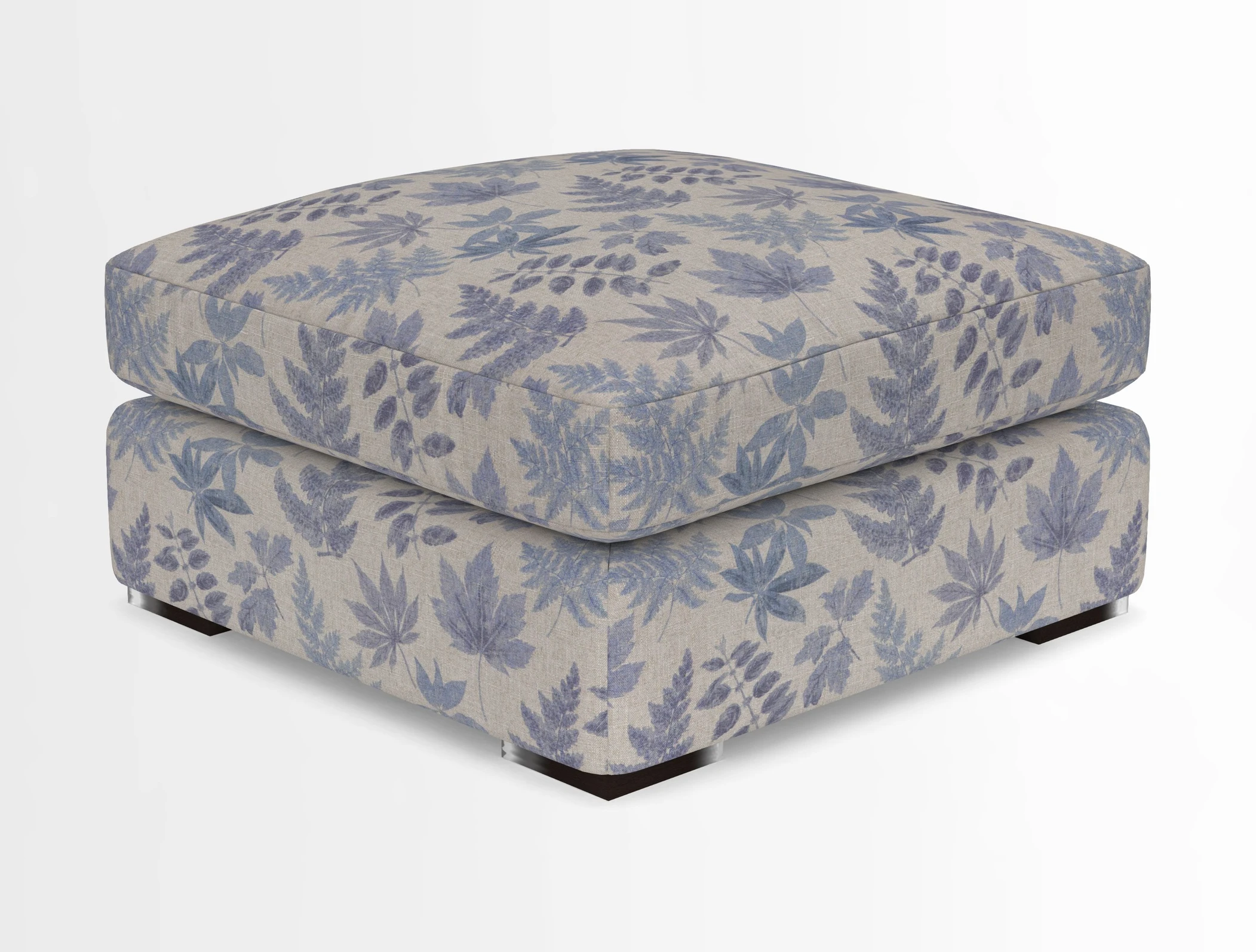 Stockbridge Combi Footstool in Two Tone Plain Biscuit