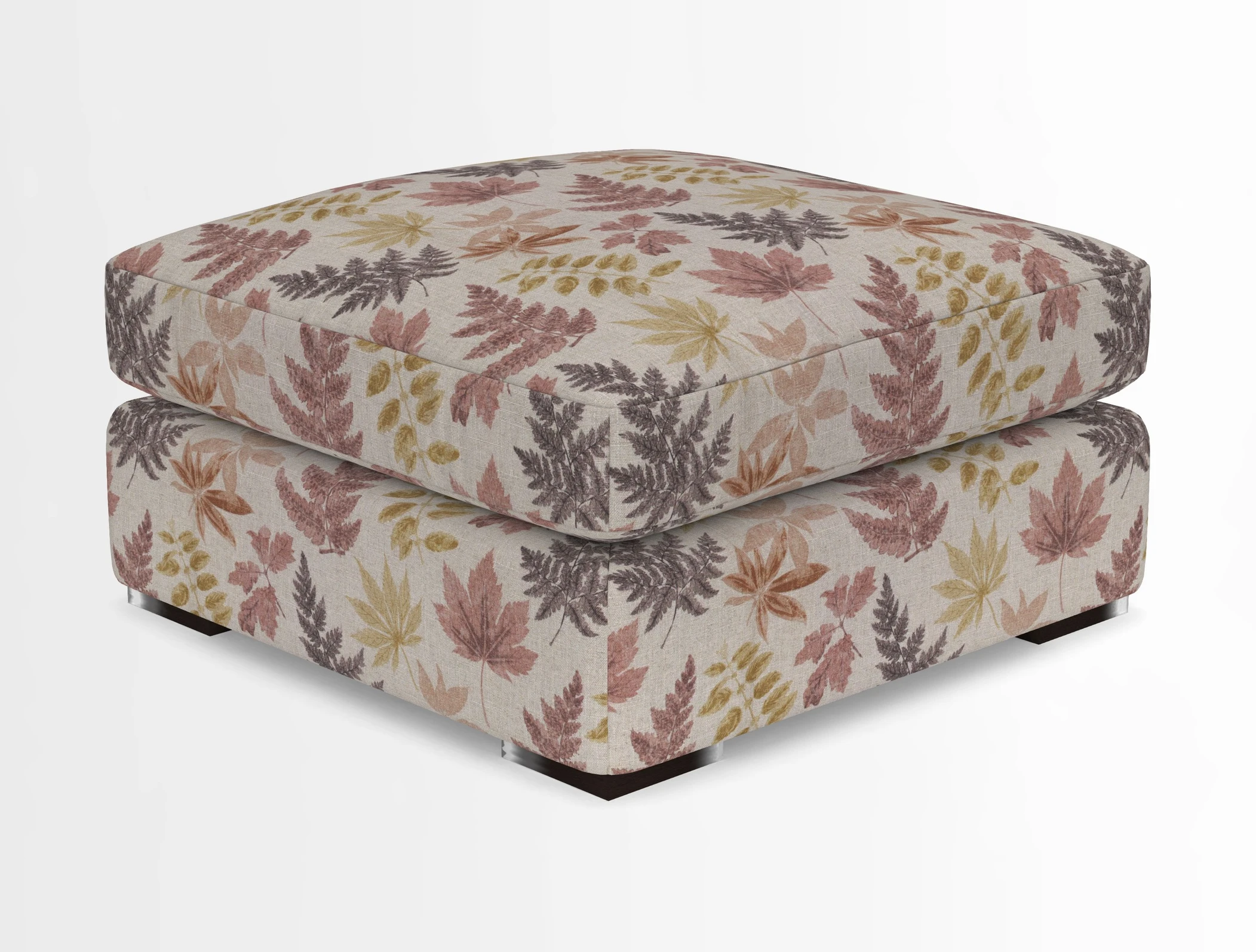 Stockbridge Combi Footstool in Two Tone Plain Biscuit