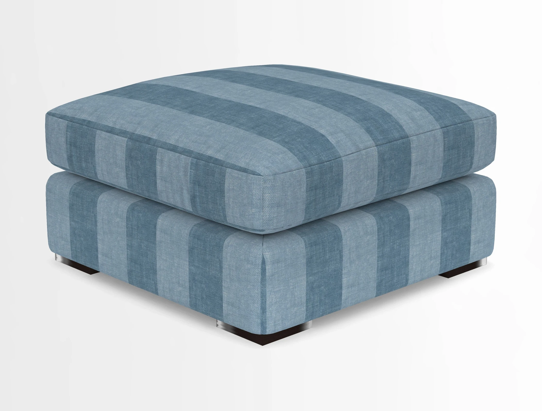 Stockbridge Combi Footstool in Two Tone Plain Biscuit