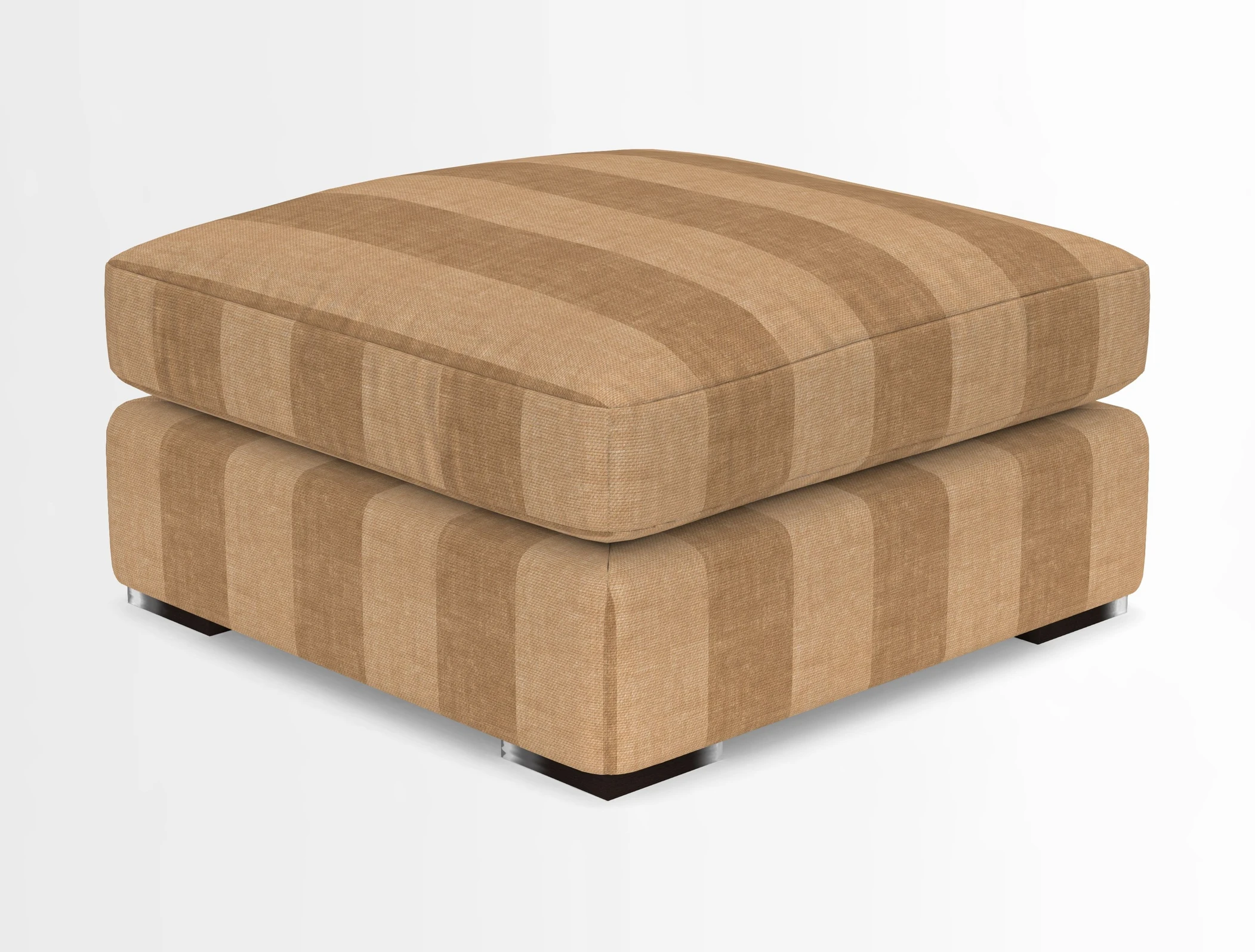 Stockbridge Combi Footstool in Two Tone Plain Biscuit