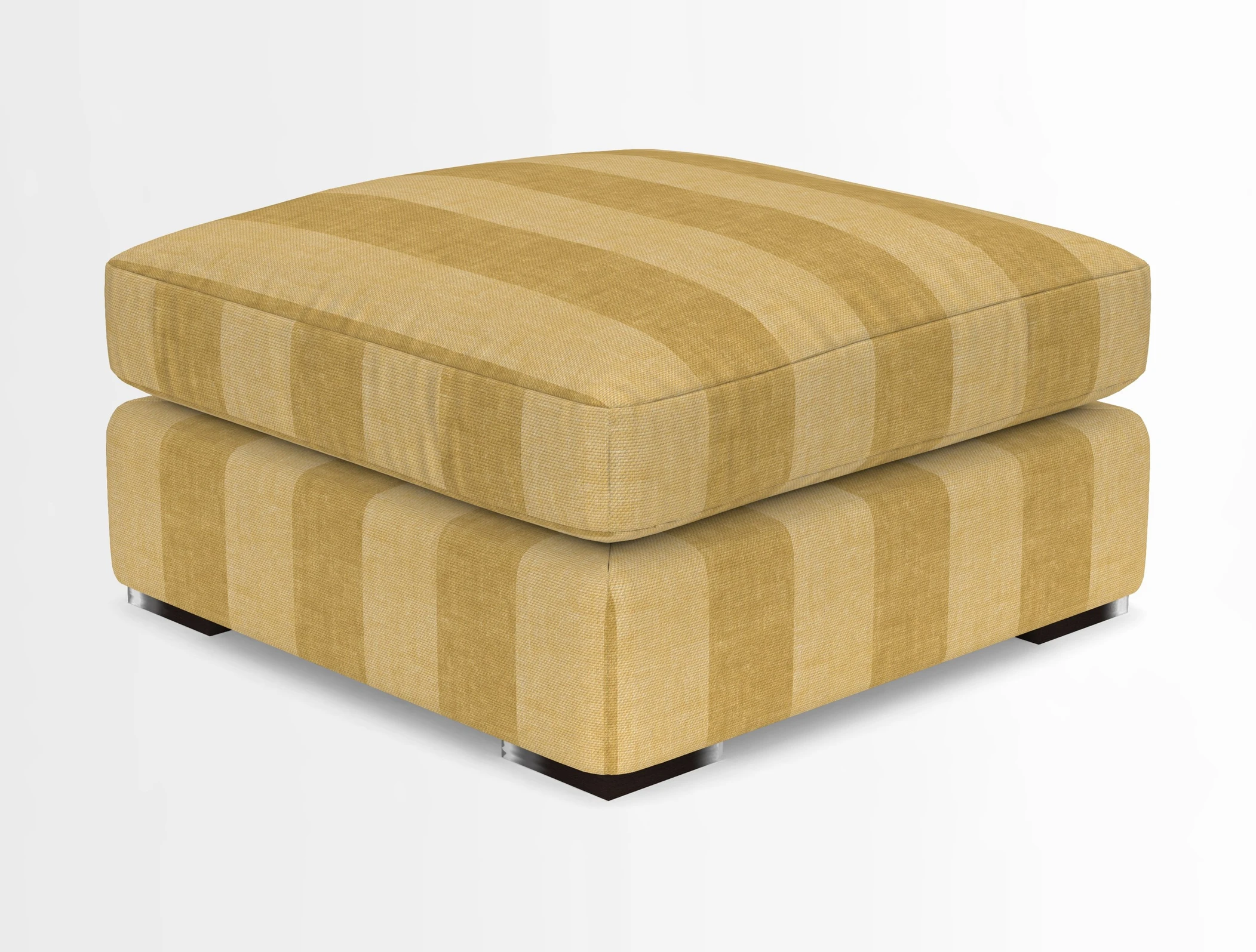 Stockbridge Combi Footstool in Two Tone Plain Biscuit