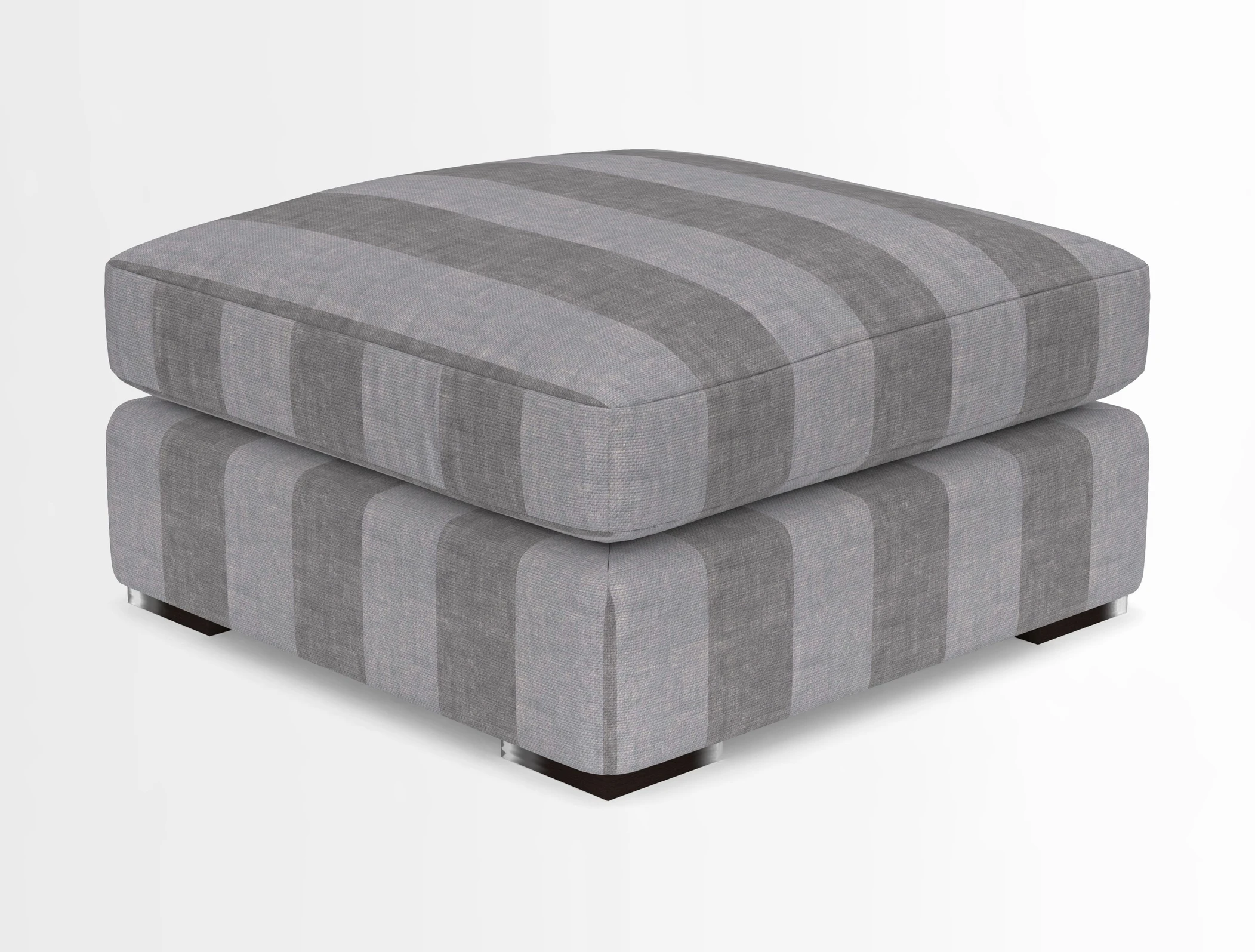 Stockbridge Combi Footstool in Two Tone Plain Biscuit