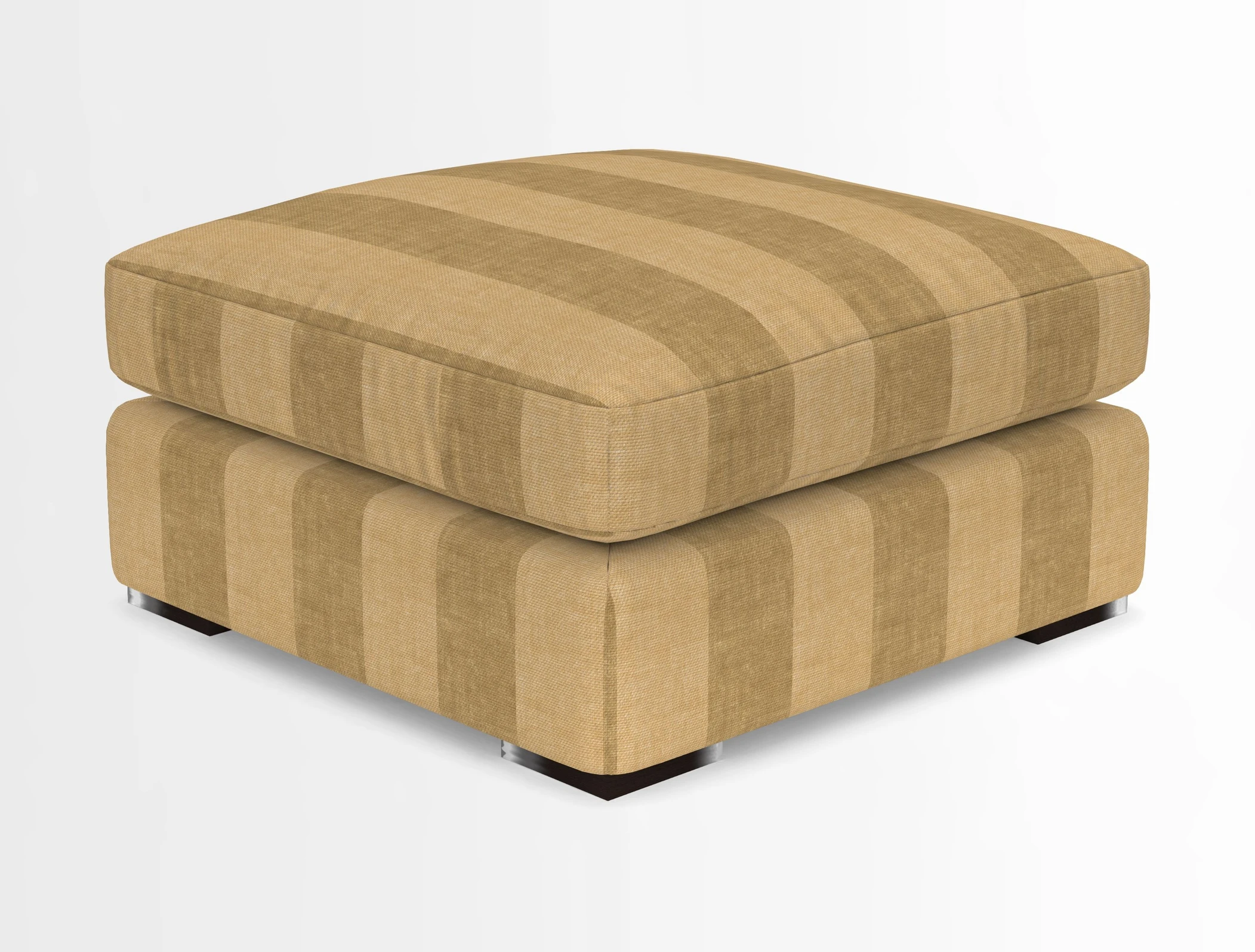 Stockbridge Combi Footstool in Two Tone Plain Biscuit