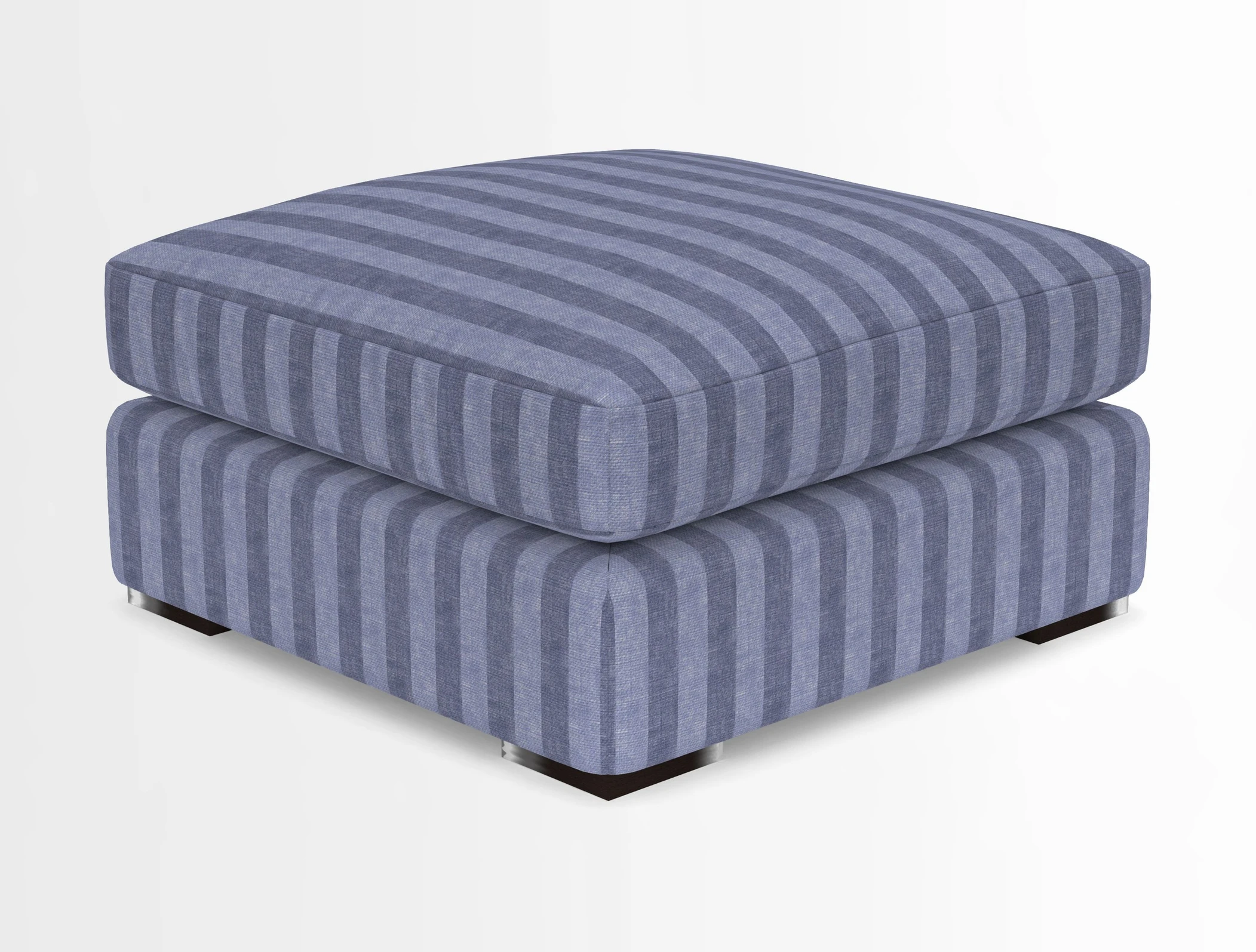 Stockbridge Combi Footstool in Two Tone Plain Biscuit