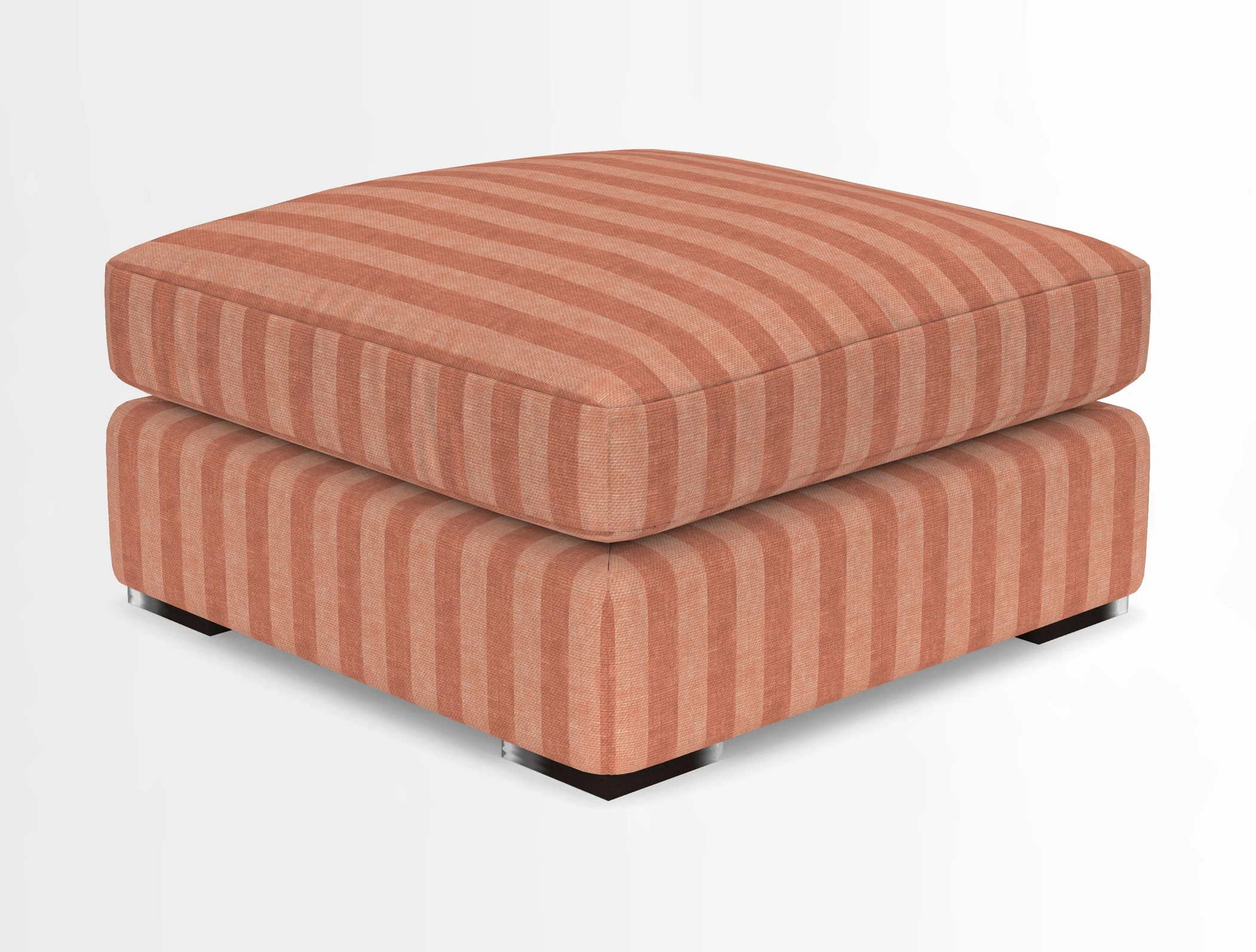 Stockbridge Combi Footstool in Two Tone Plain Biscuit