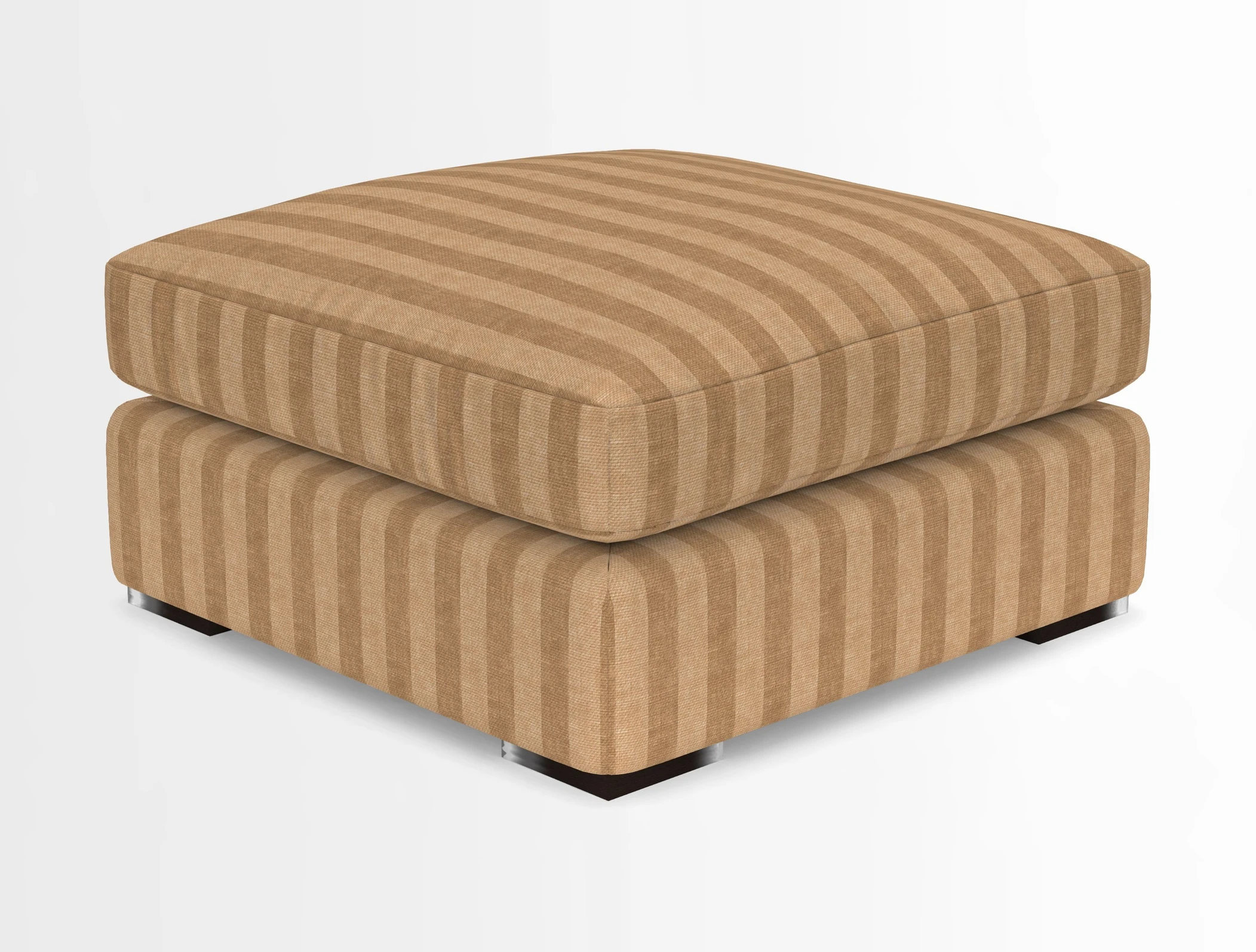Stockbridge Combi Footstool in Two Tone Plain Biscuit