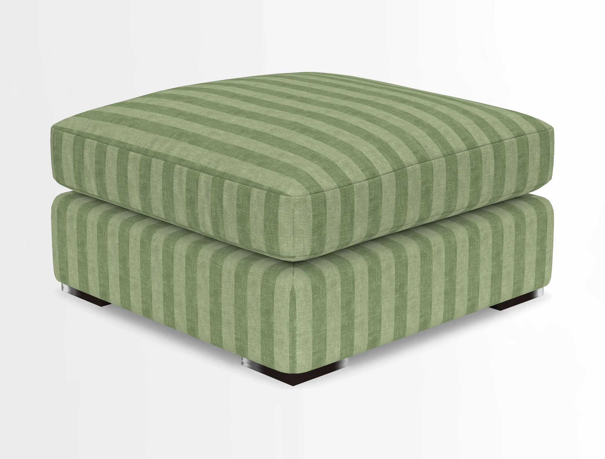 Stockbridge Combi Footstool in Two Tone Plain Biscuit