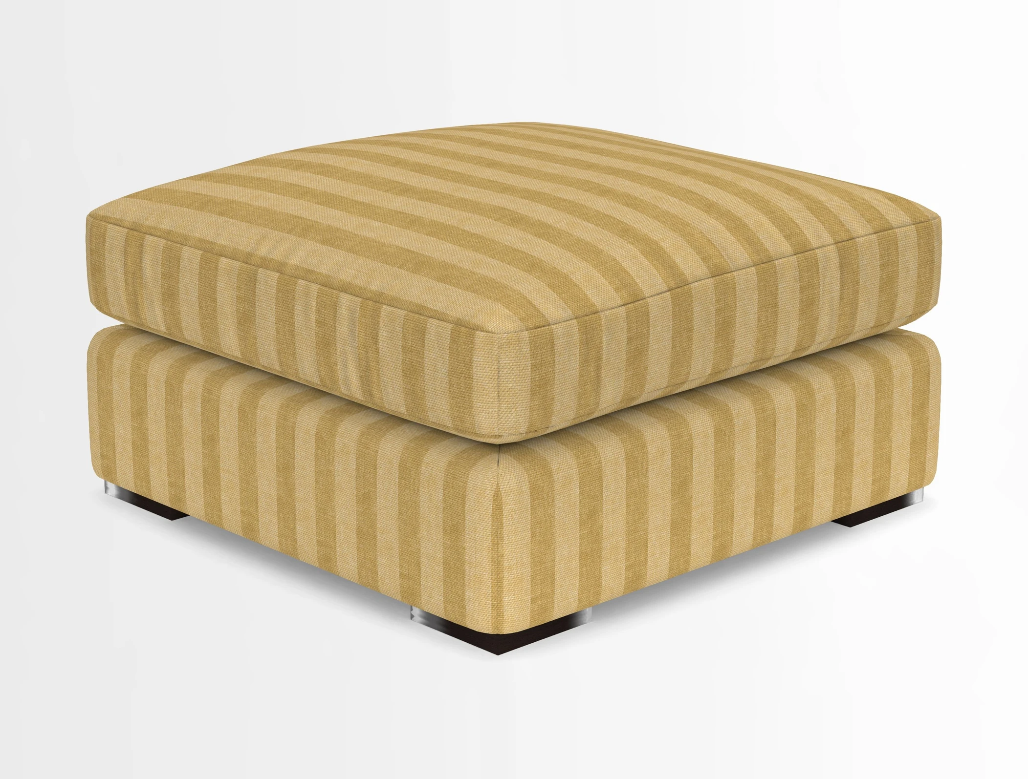 Stockbridge Combi Footstool in Two Tone Plain Biscuit