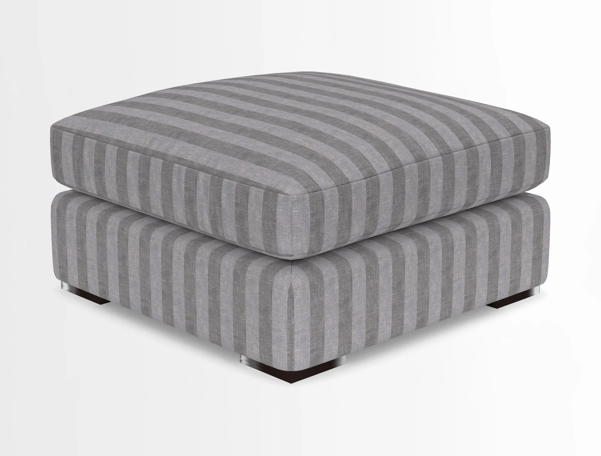 Stockbridge Combi Footstool in Two Tone Plain Biscuit