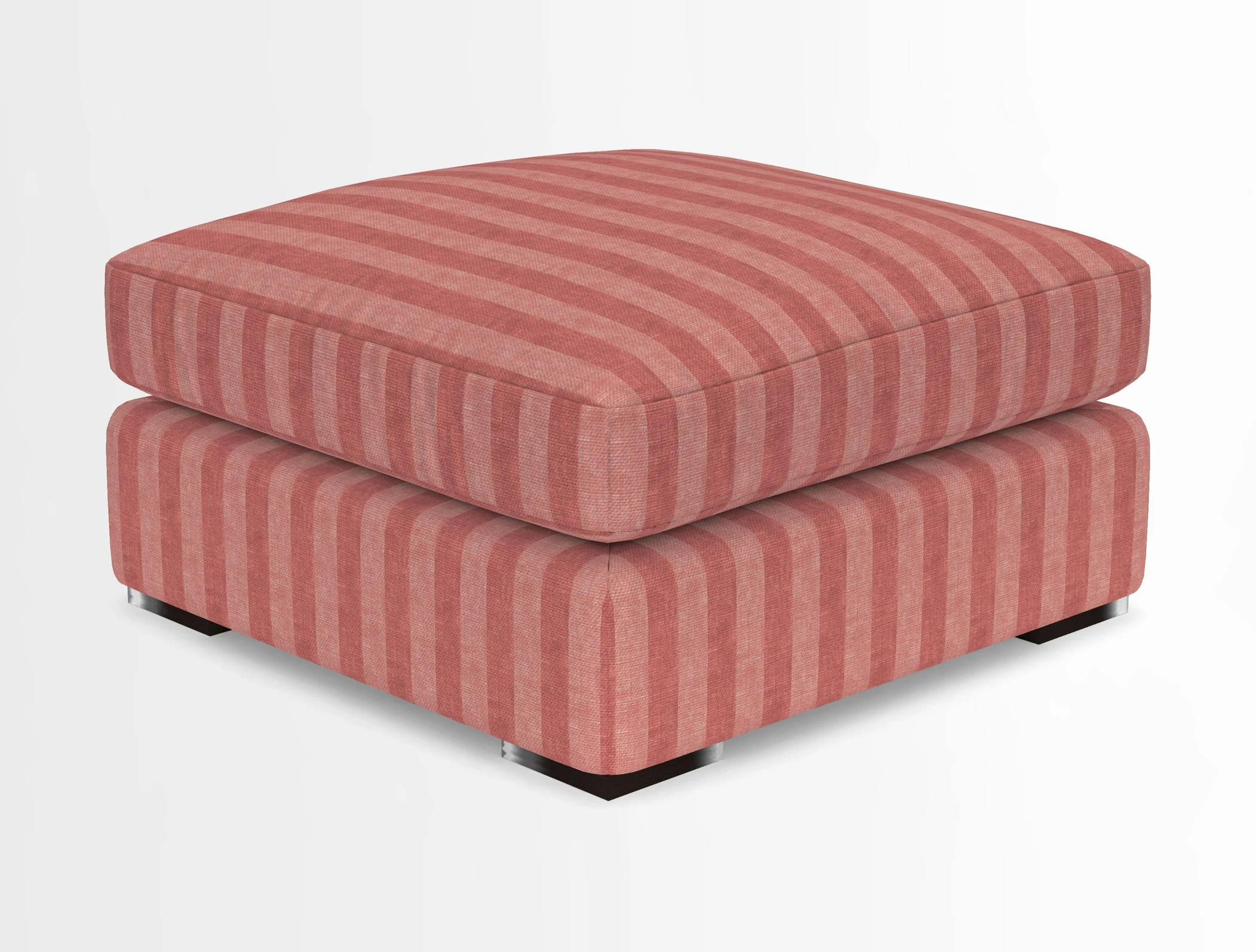 Stockbridge Combi Footstool in Two Tone Plain Biscuit