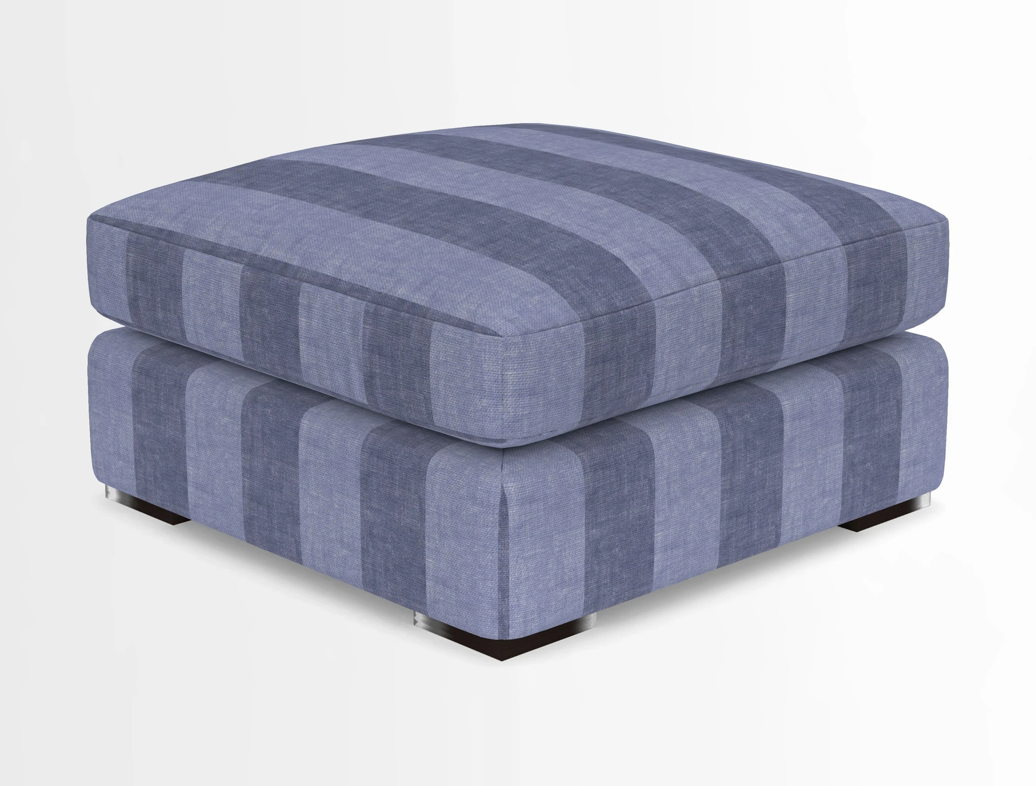 Stockbridge Combi Footstool in Two Tone Plain Biscuit
