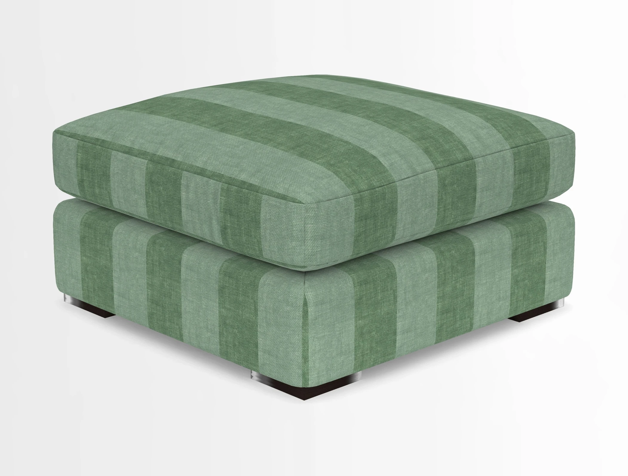 Stockbridge Combi Footstool in Two Tone Plain Biscuit