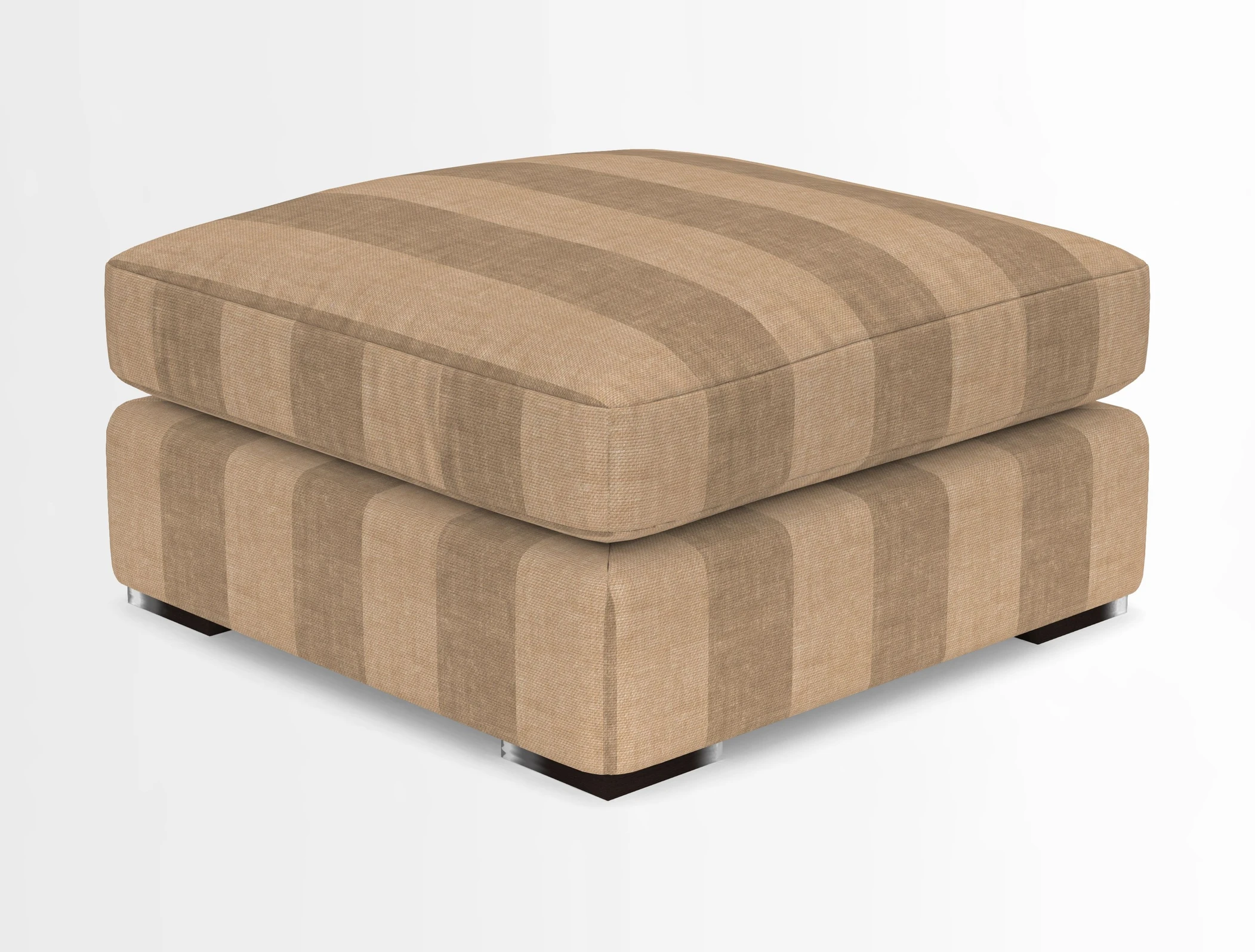 Stockbridge Combi Footstool in Two Tone Plain Biscuit