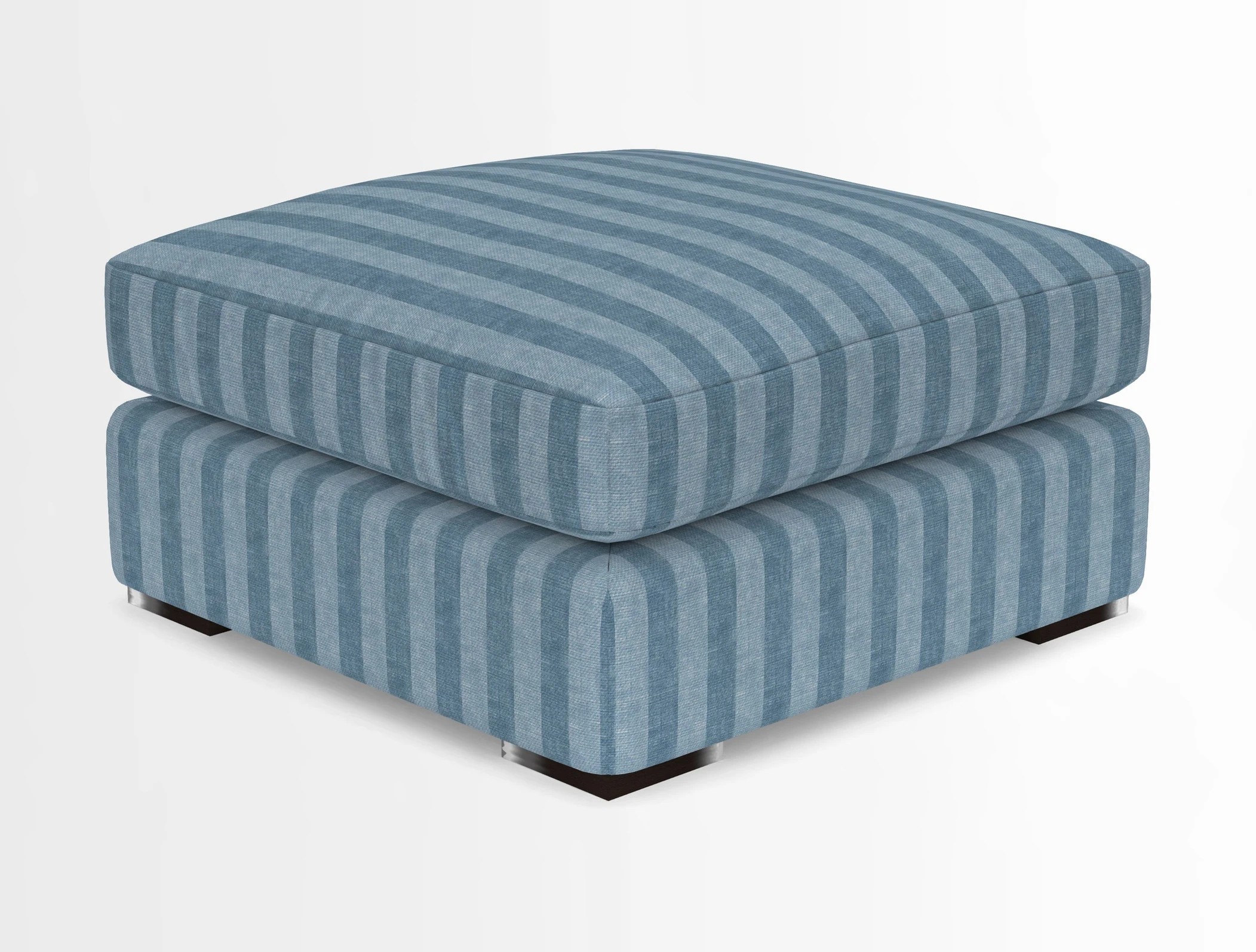 Stockbridge Combi Footstool in Two Tone Plain Biscuit