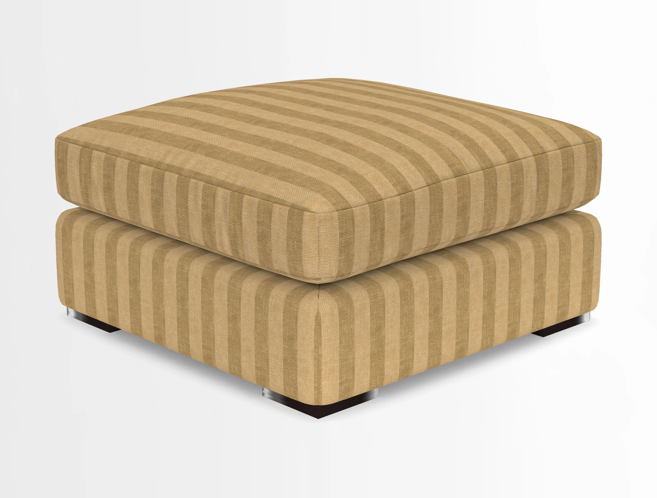 Stockbridge Combi Footstool in Two Tone Plain Biscuit