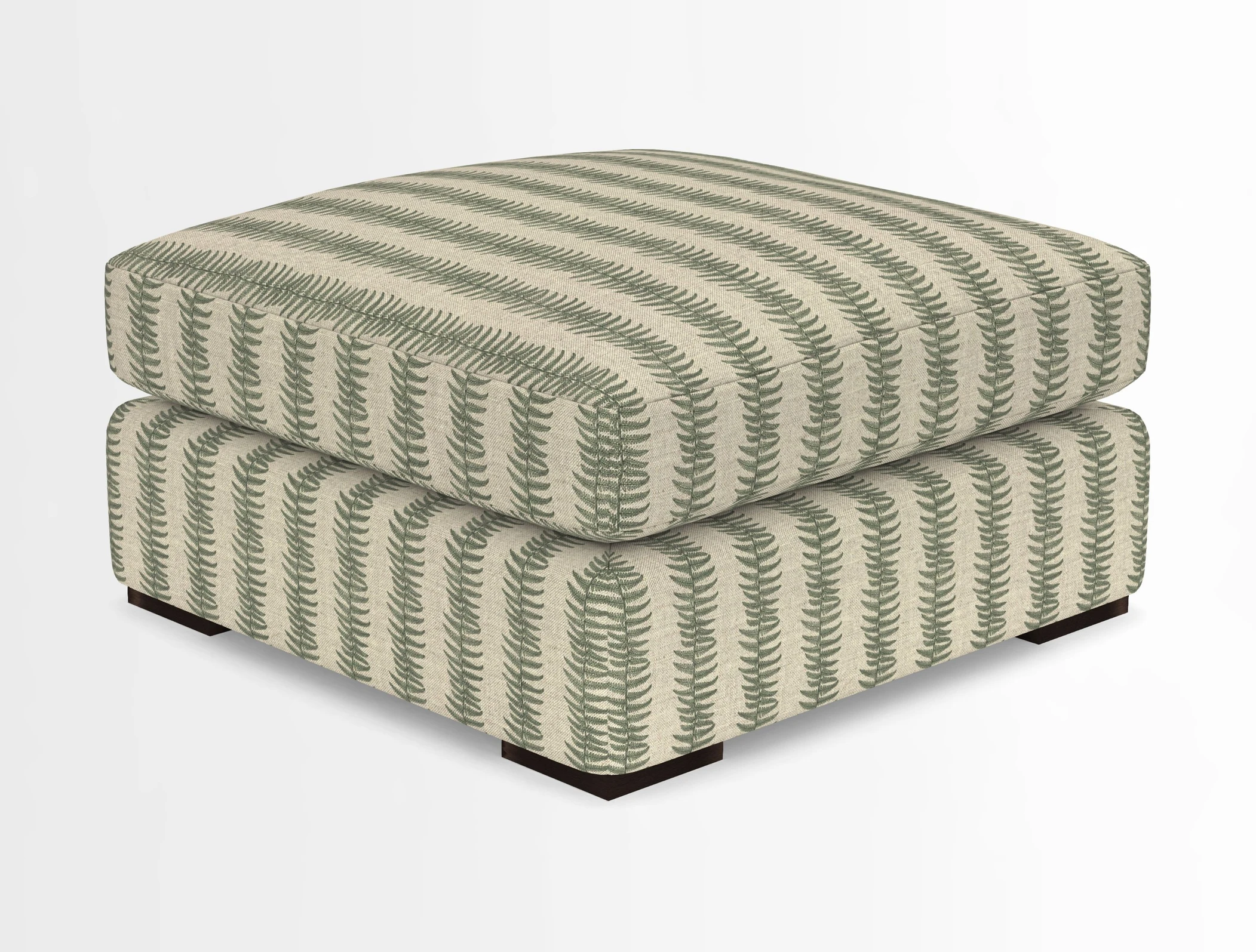Stockbridge Combi Footstool in Two Tone Plain Biscuit