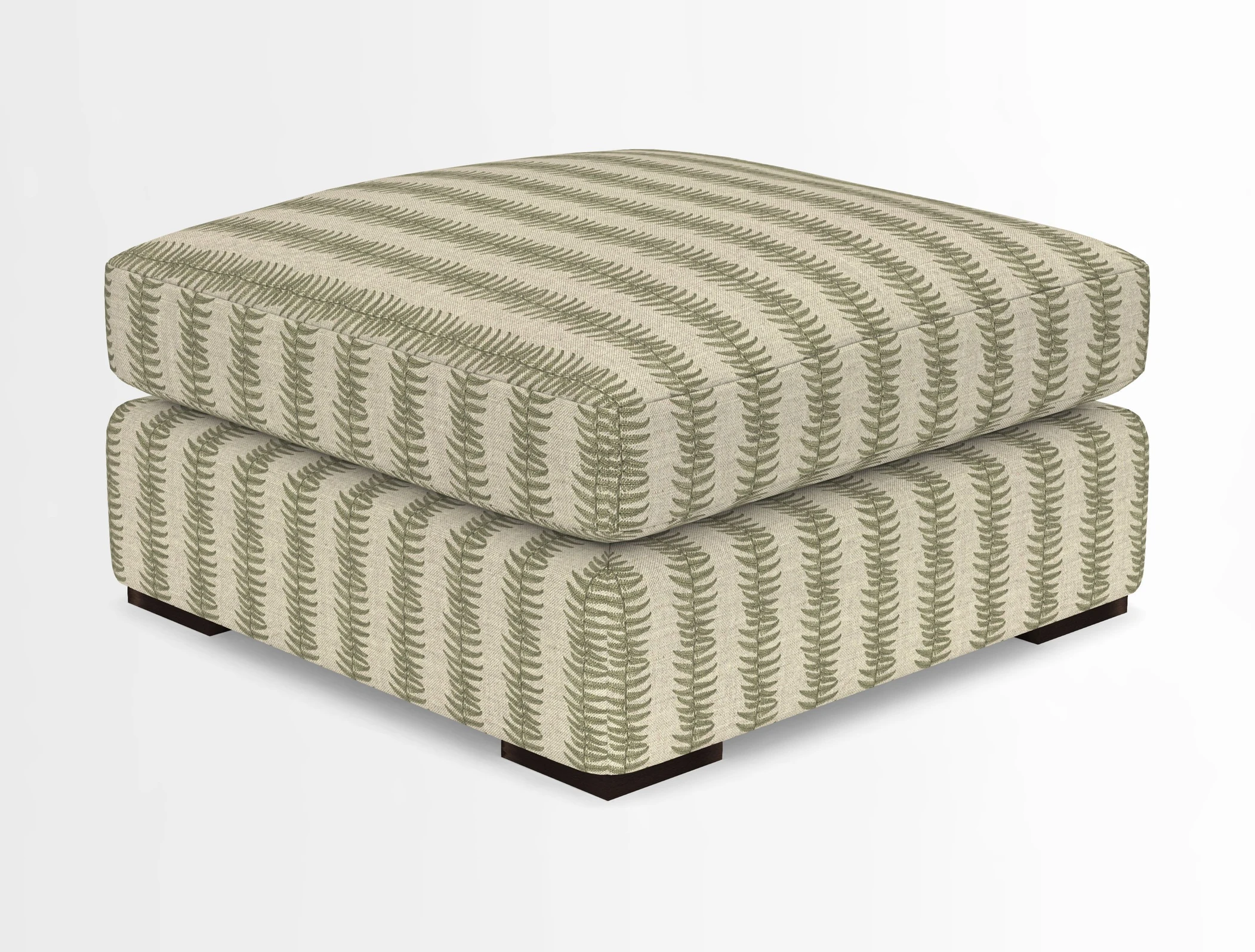 Stockbridge Combi Footstool in Two Tone Plain Biscuit