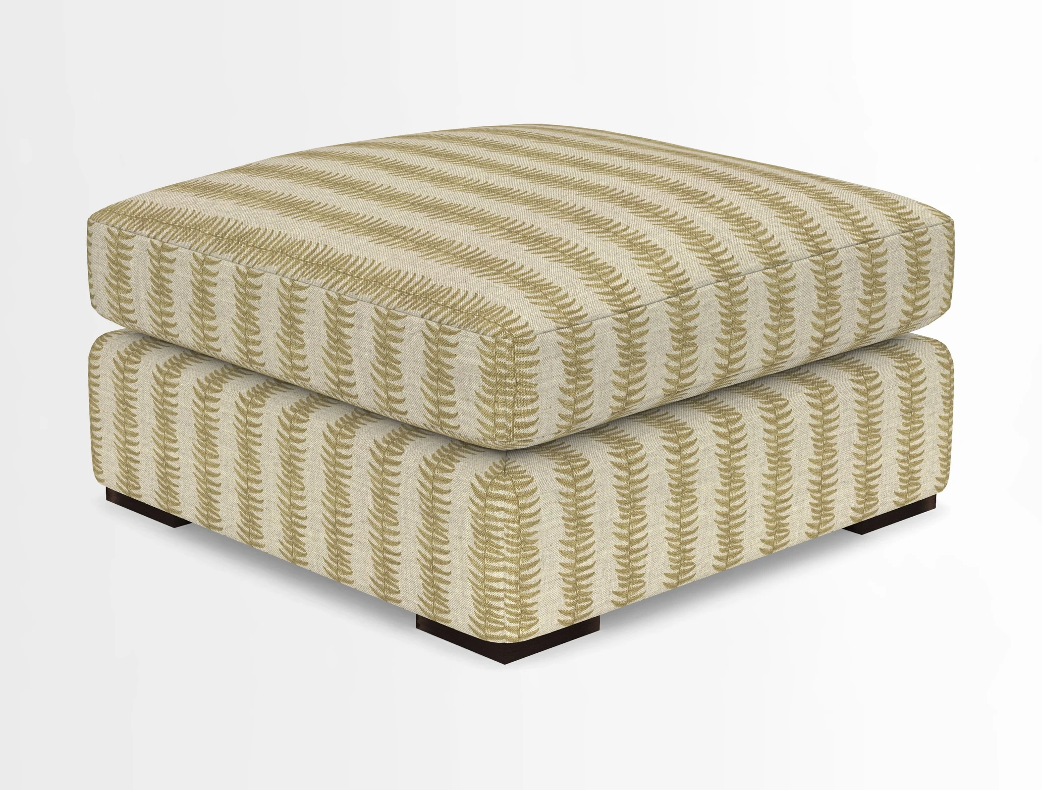 Stockbridge Combi Footstool in Two Tone Plain Biscuit