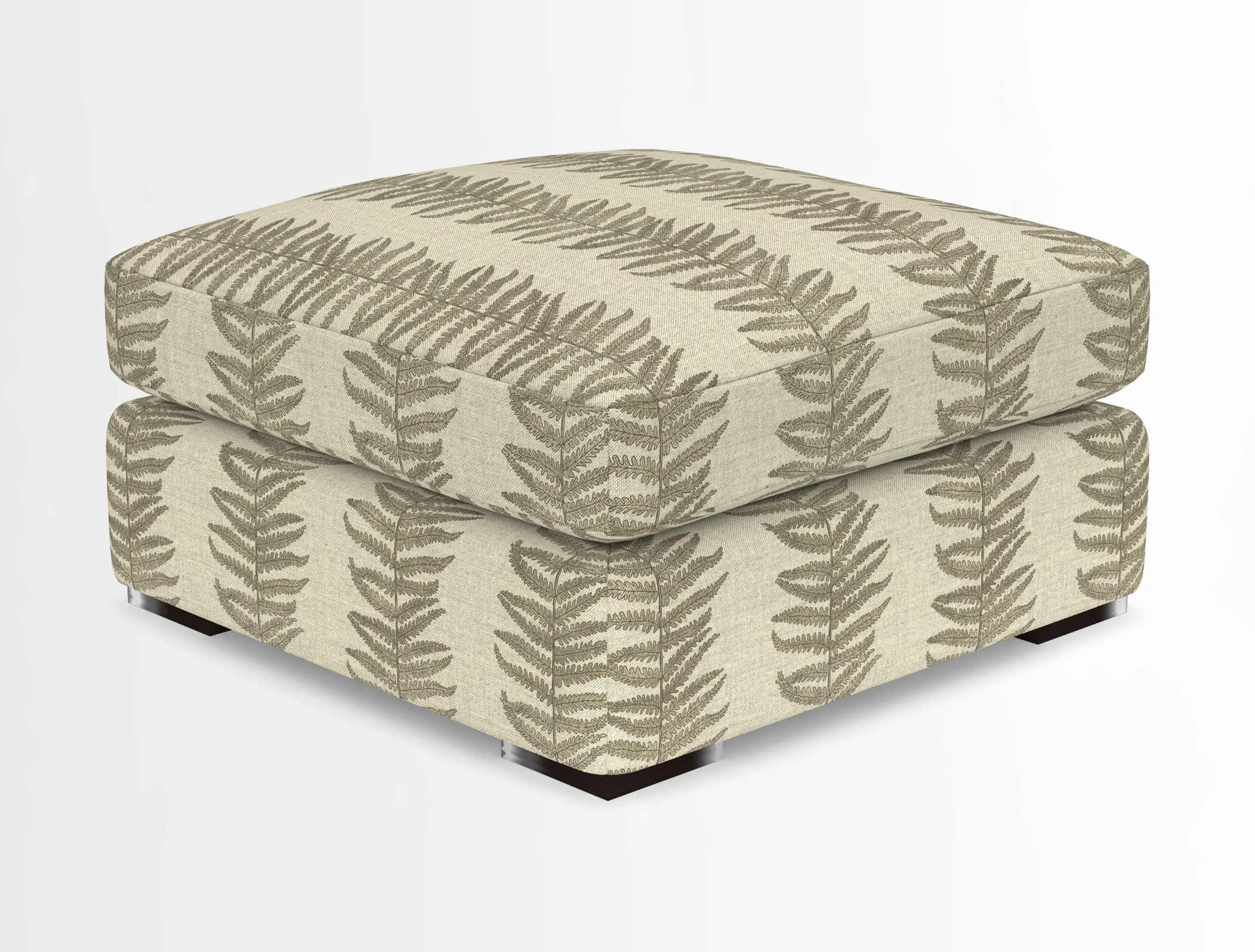 Stockbridge Combi Footstool in Two Tone Plain Biscuit