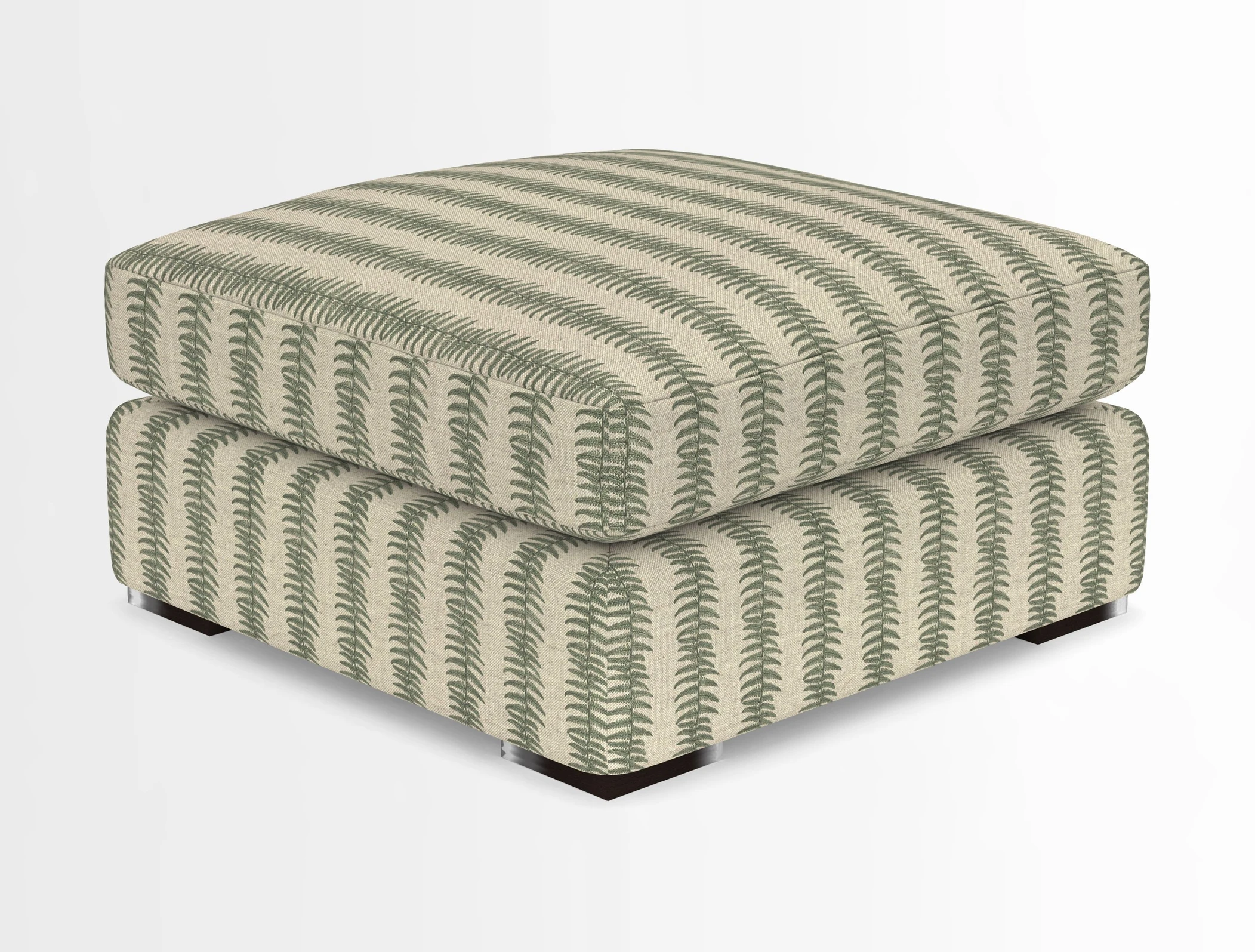 Stockbridge Combi Footstool in Two Tone Plain Biscuit