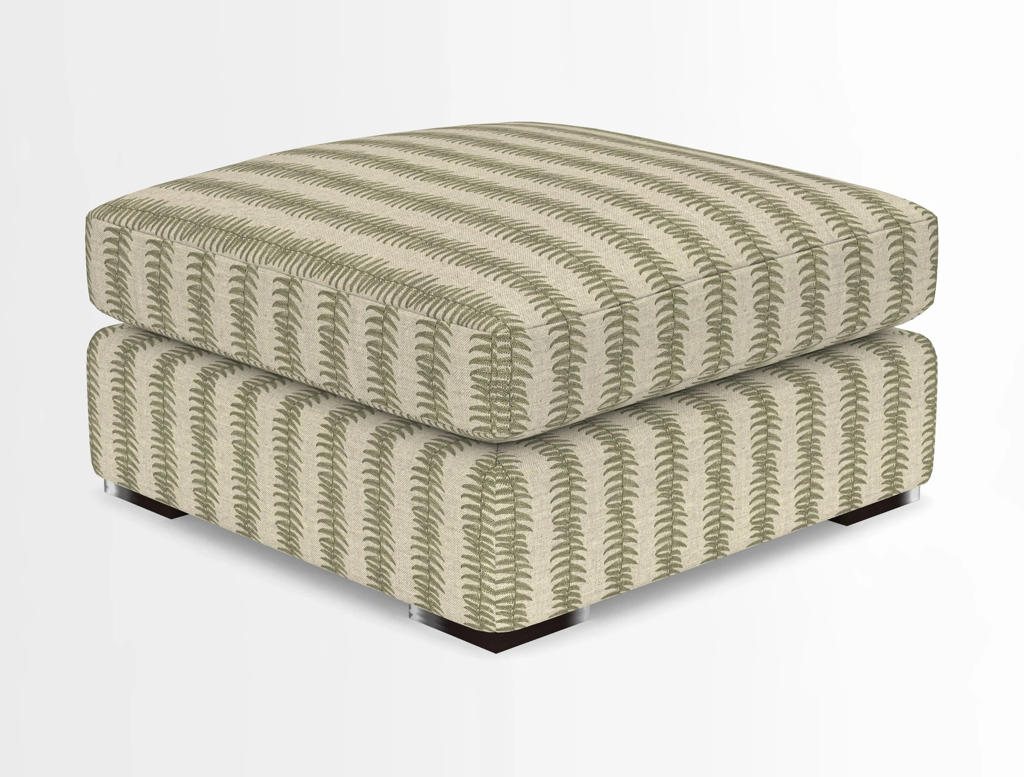 Stockbridge Combi Footstool in Two Tone Plain Biscuit