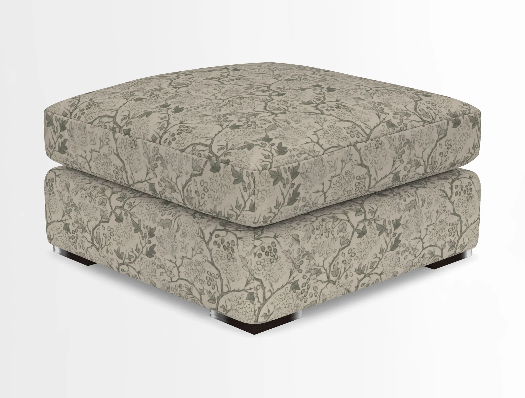 Stockbridge Combi Footstool in Two Tone Plain Biscuit