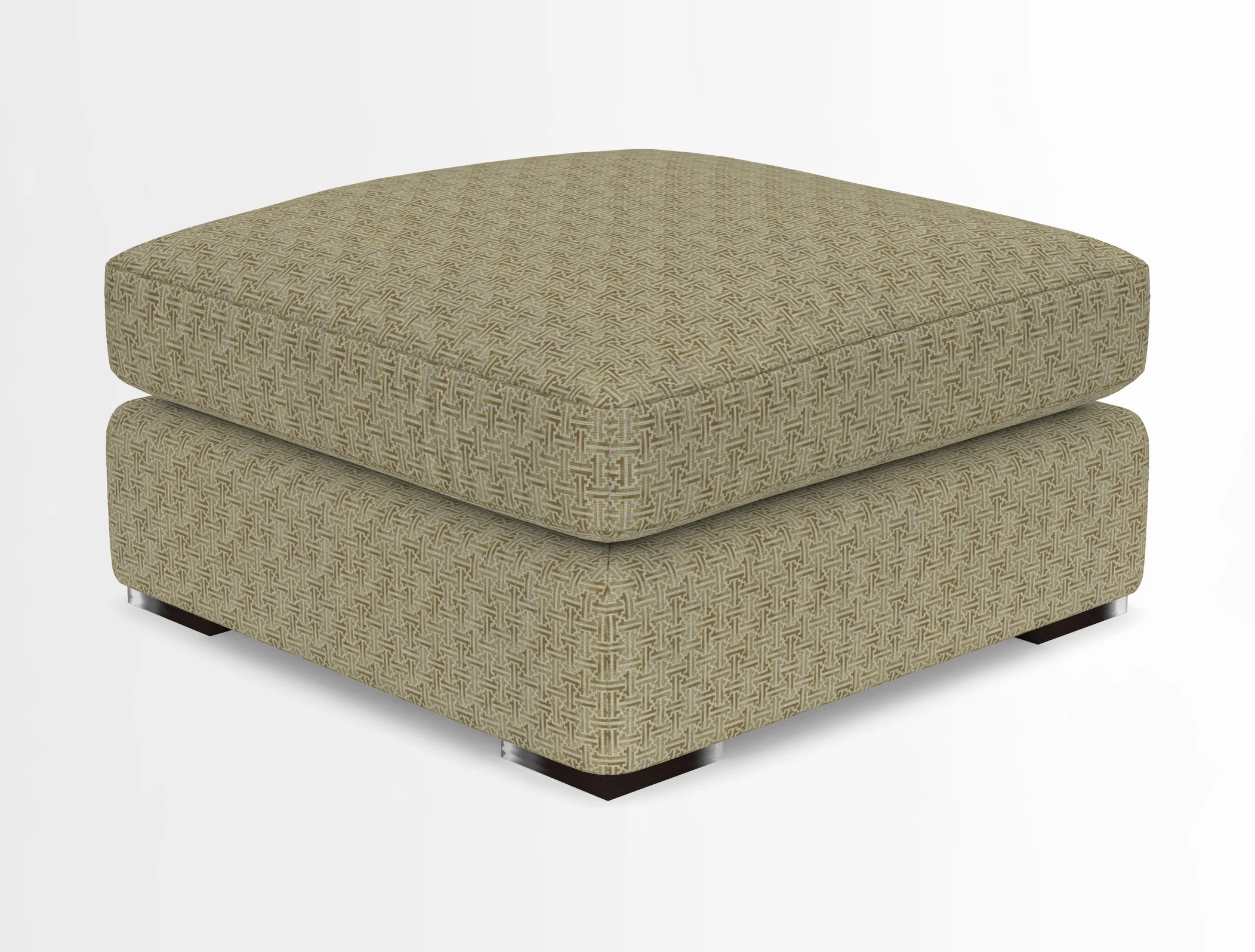 Stockbridge Combi Footstool in Two Tone Plain Biscuit