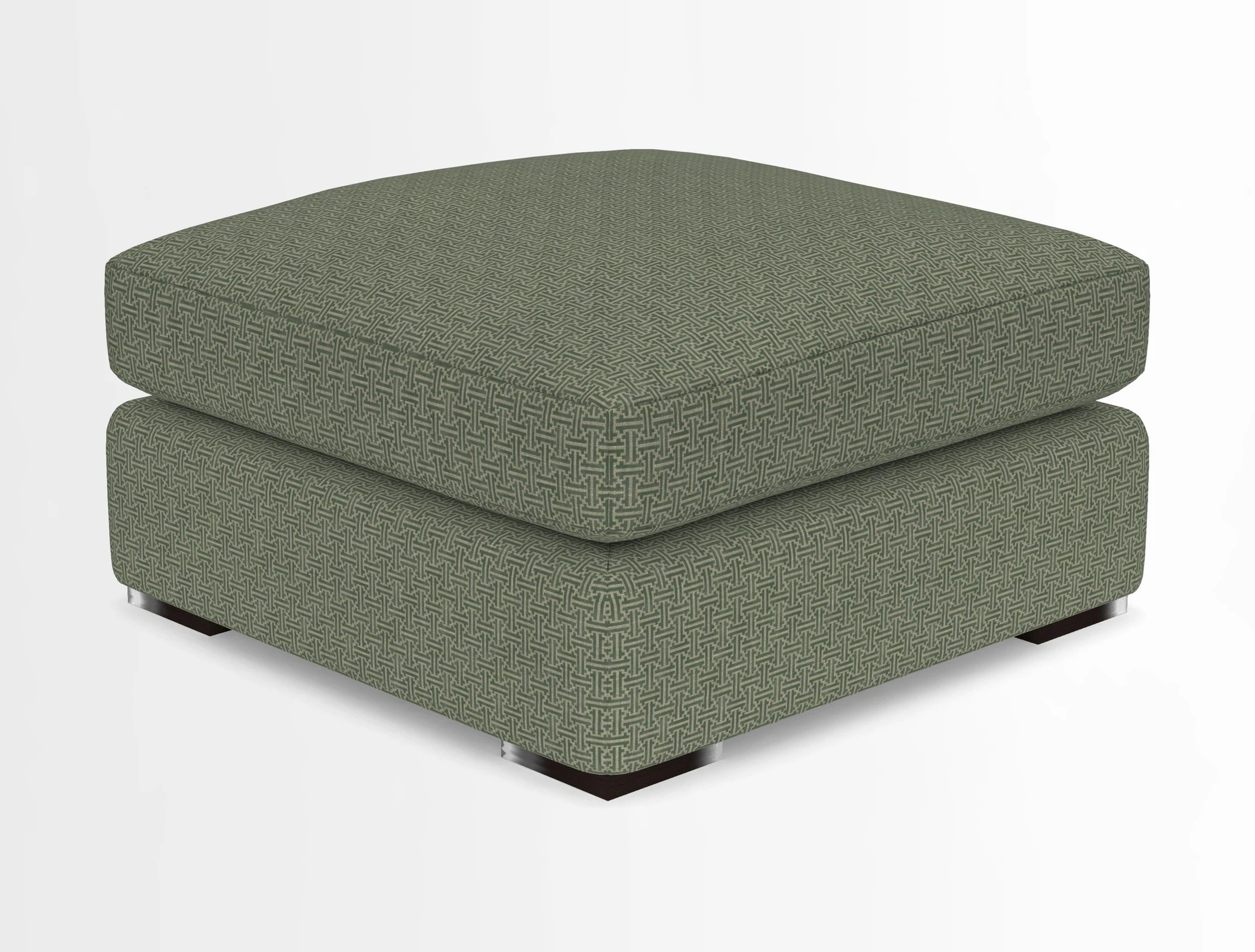 Stockbridge Combi Footstool in Two Tone Plain Biscuit