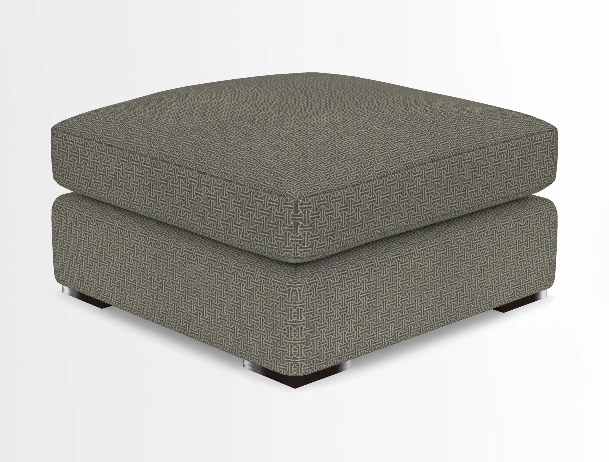 Stockbridge Combi Footstool in Two Tone Plain Biscuit
