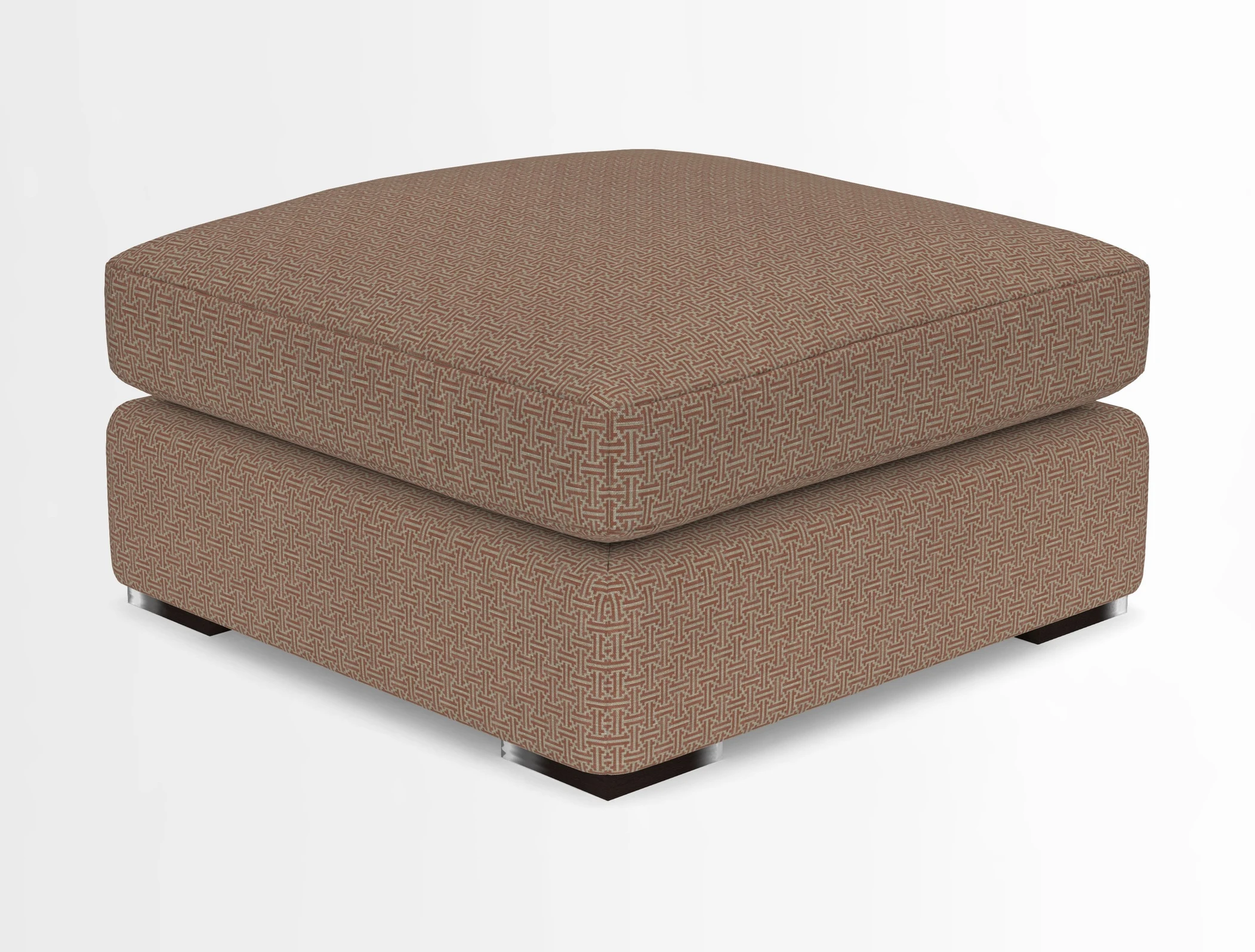 Stockbridge Combi Footstool in Two Tone Plain Biscuit