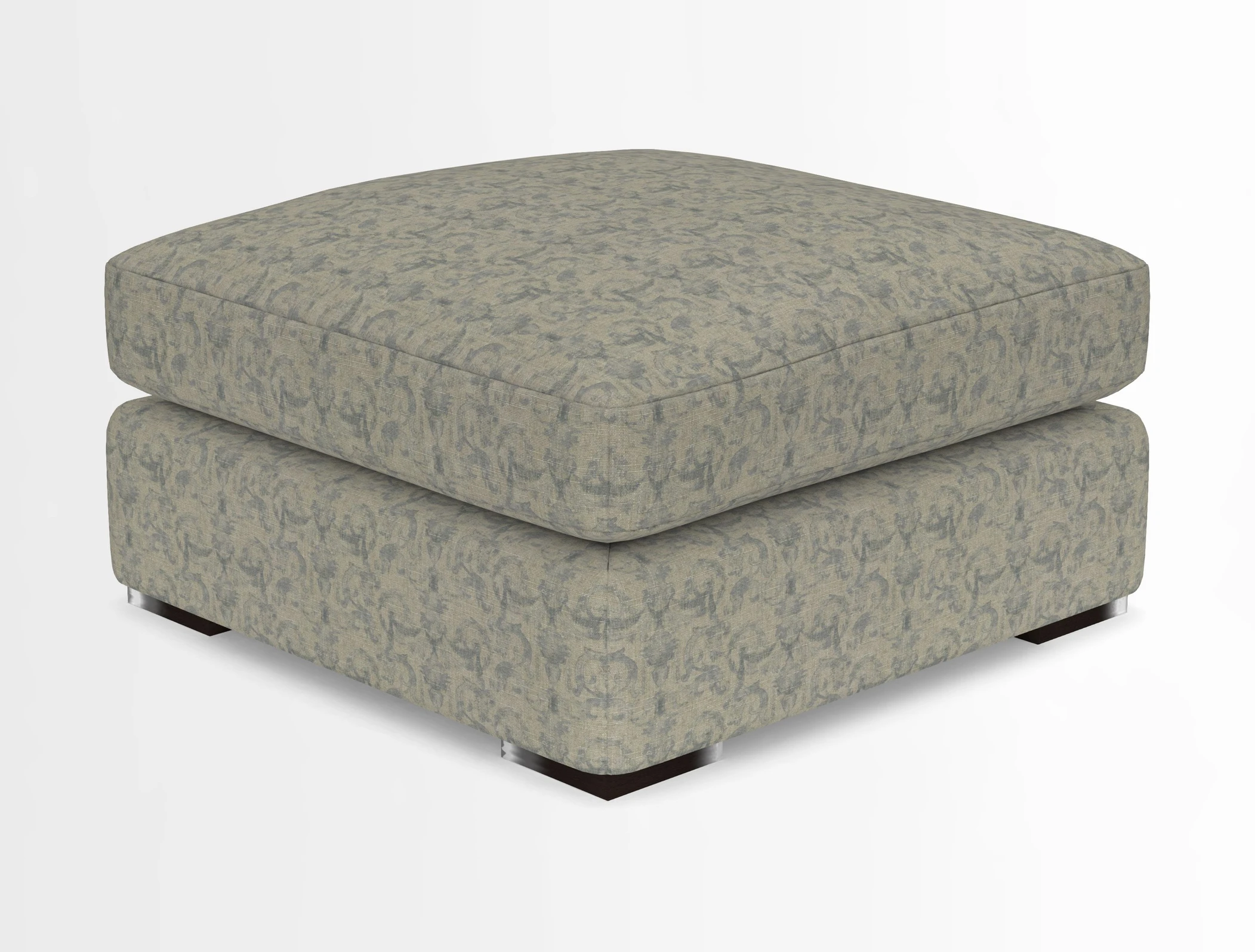 Stockbridge Combi Footstool in Two Tone Plain Biscuit