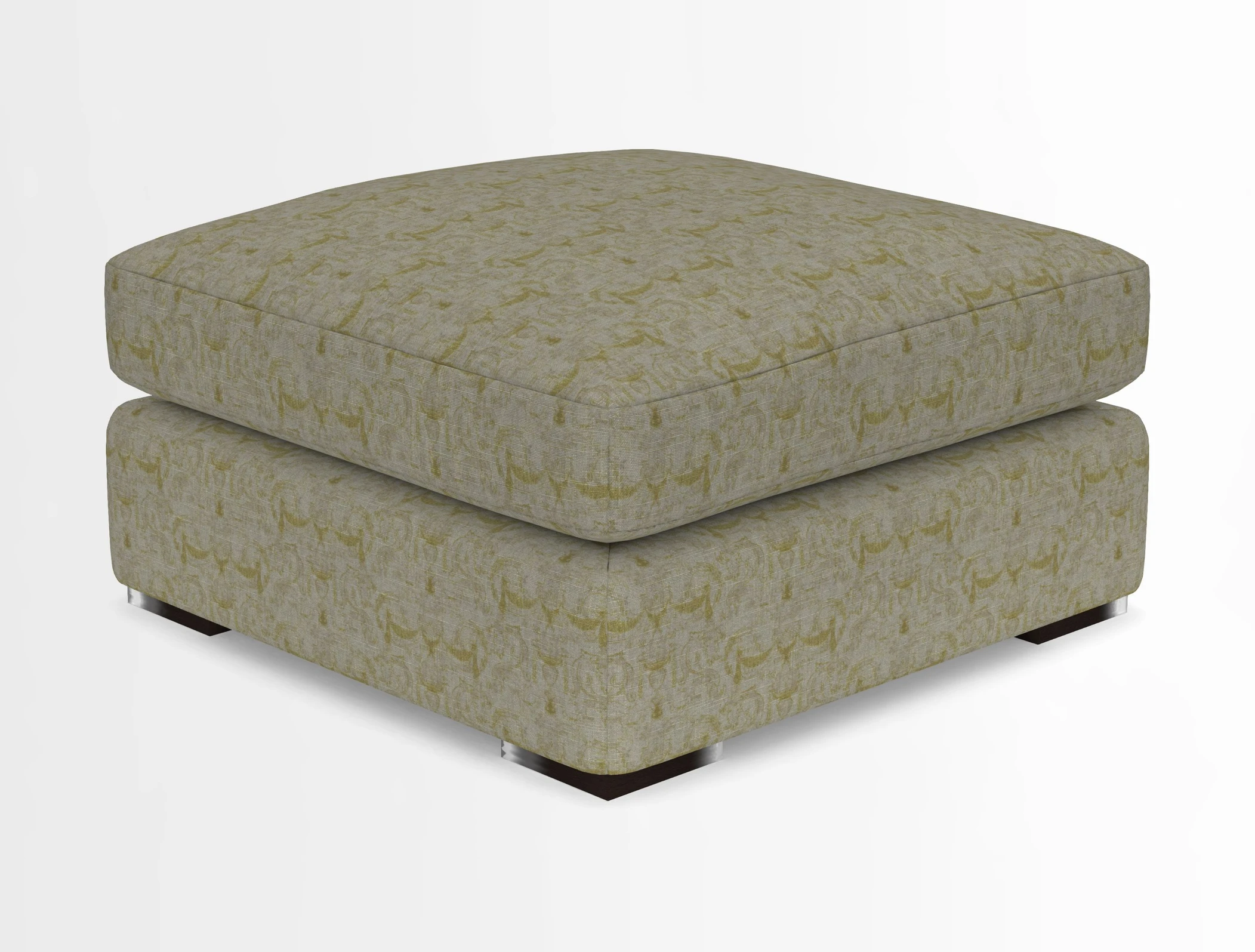 Stockbridge Combi Footstool in Two Tone Plain Biscuit