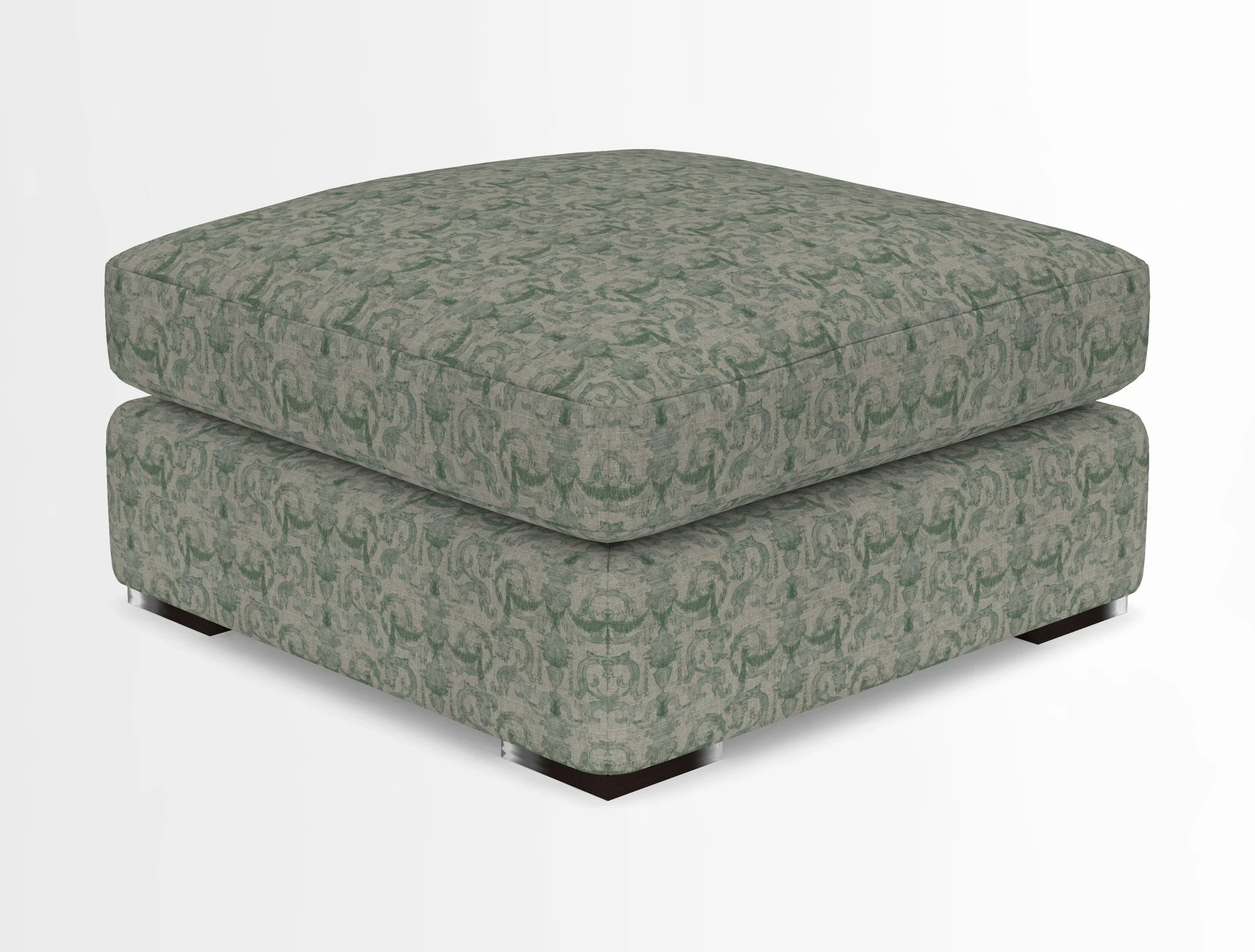 Stockbridge Combi Footstool in Two Tone Plain Biscuit