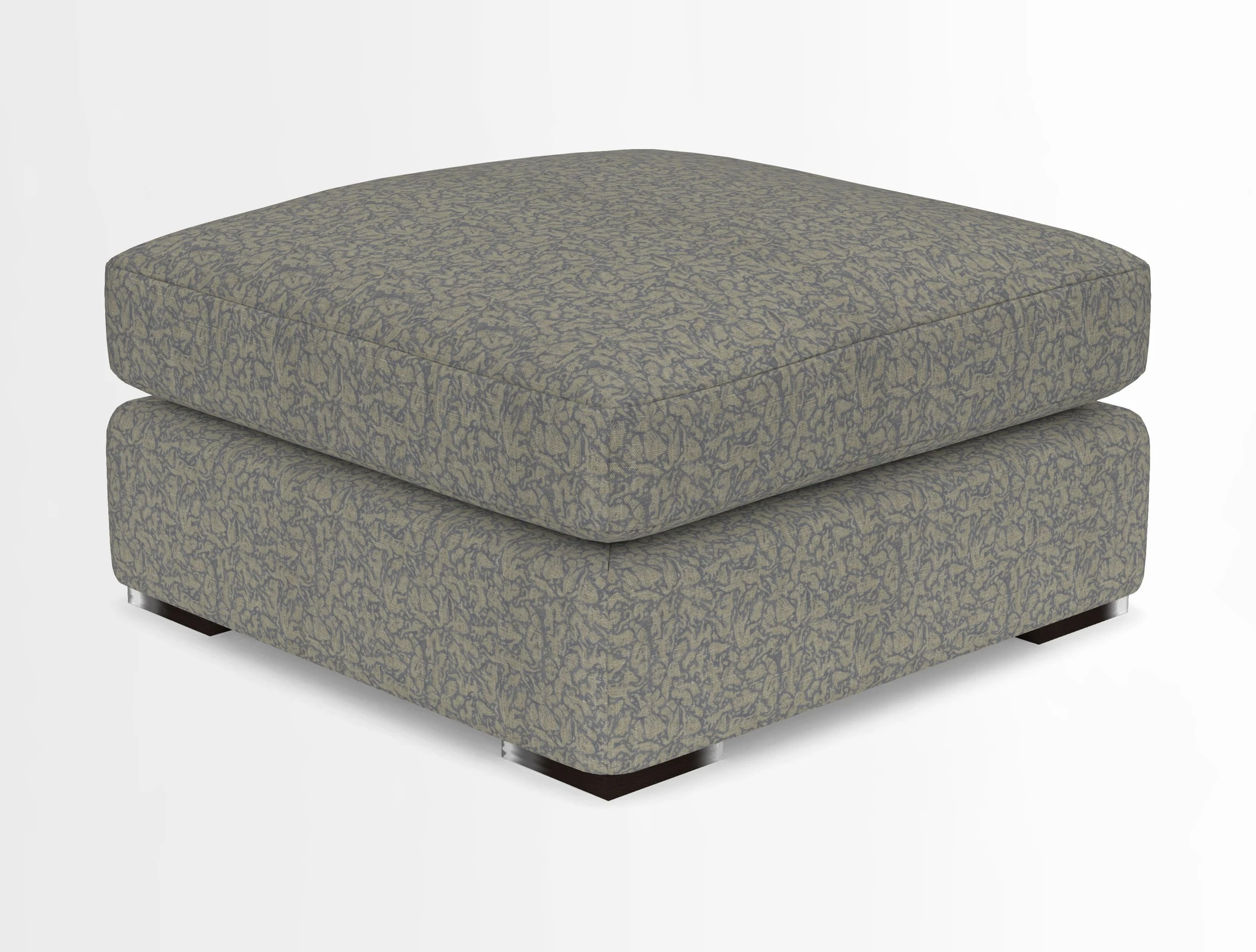 Stockbridge Combi Footstool in Two Tone Plain Biscuit