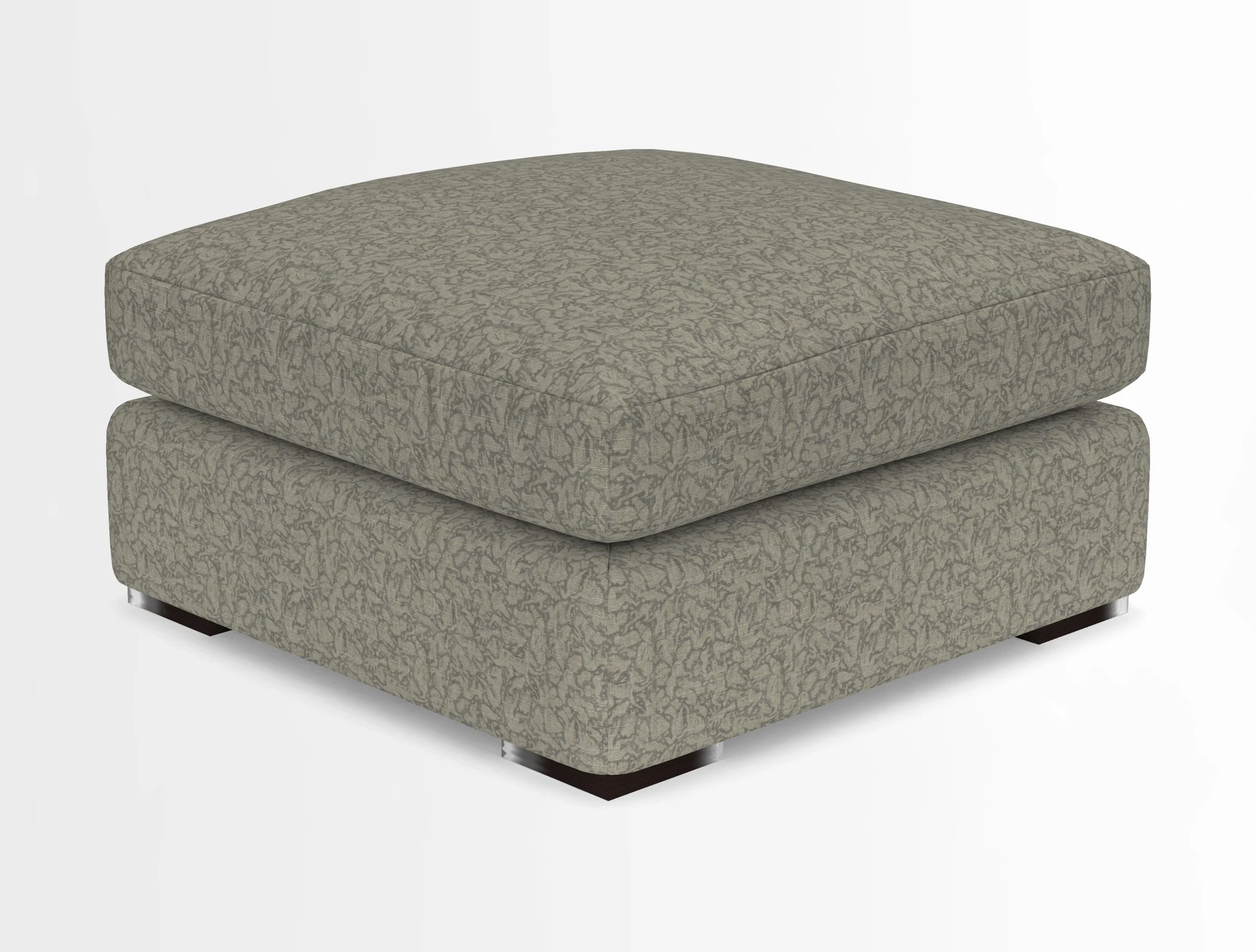 Stockbridge Combi Footstool in Two Tone Plain Biscuit