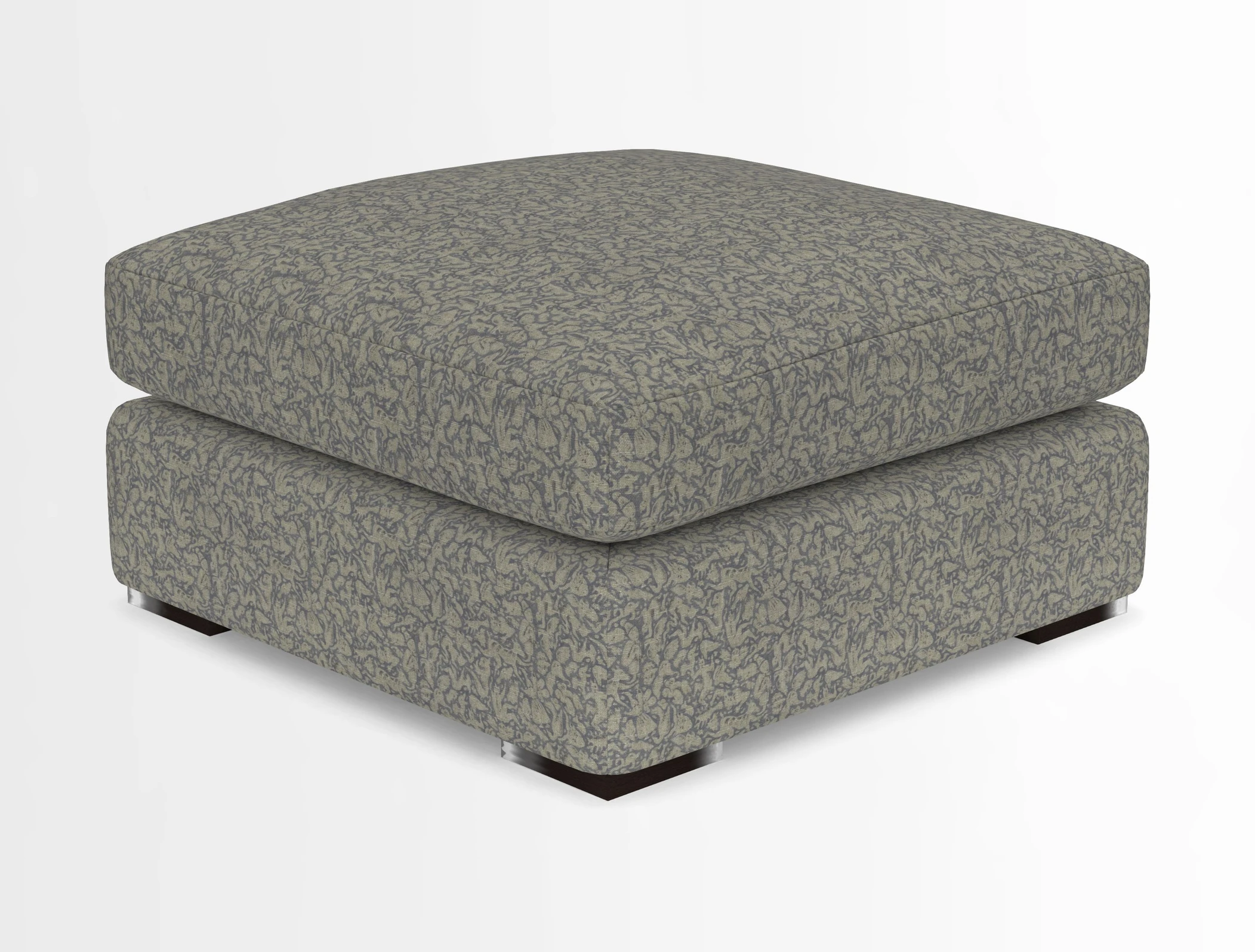 Stockbridge Combi Footstool in Two Tone Plain Biscuit